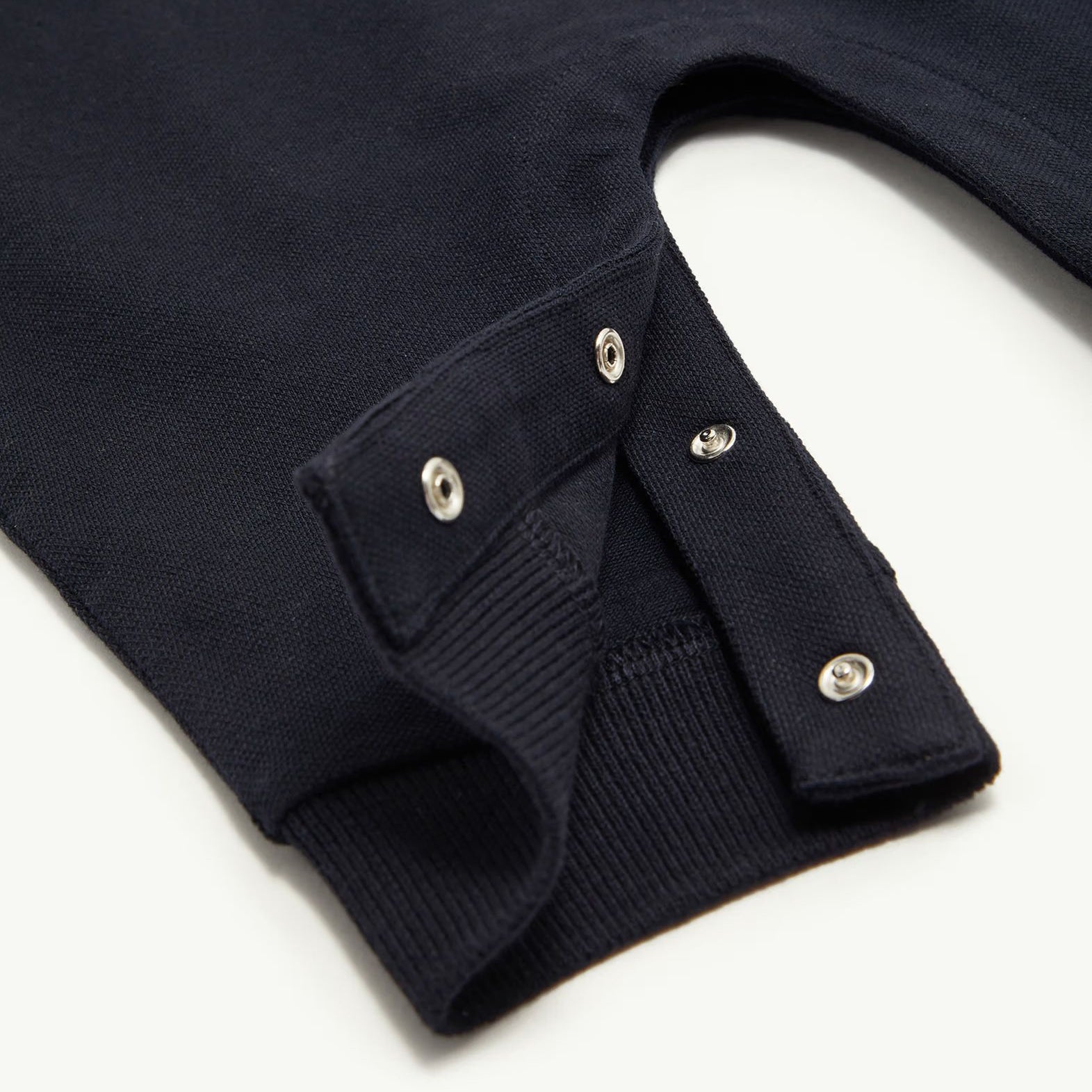 Baby Boys Navy Cotton Babysuit