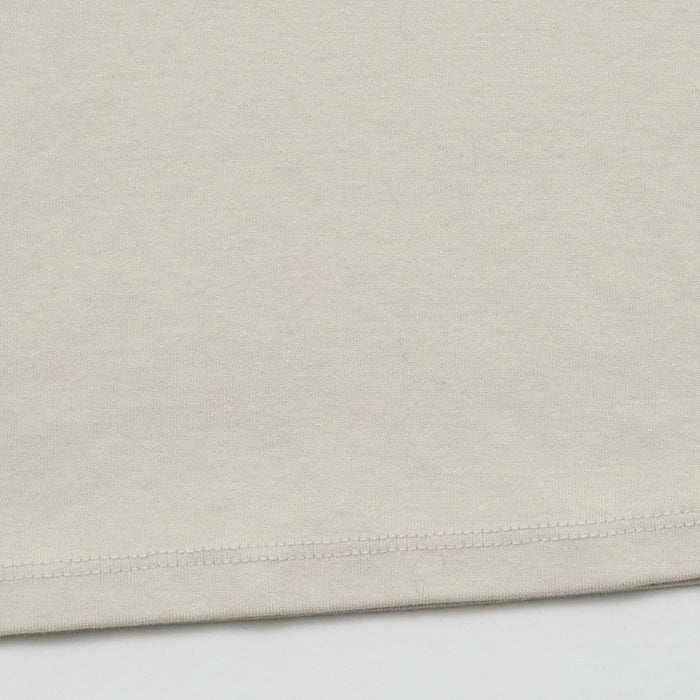 Girls Beige Cotton Turtleneck