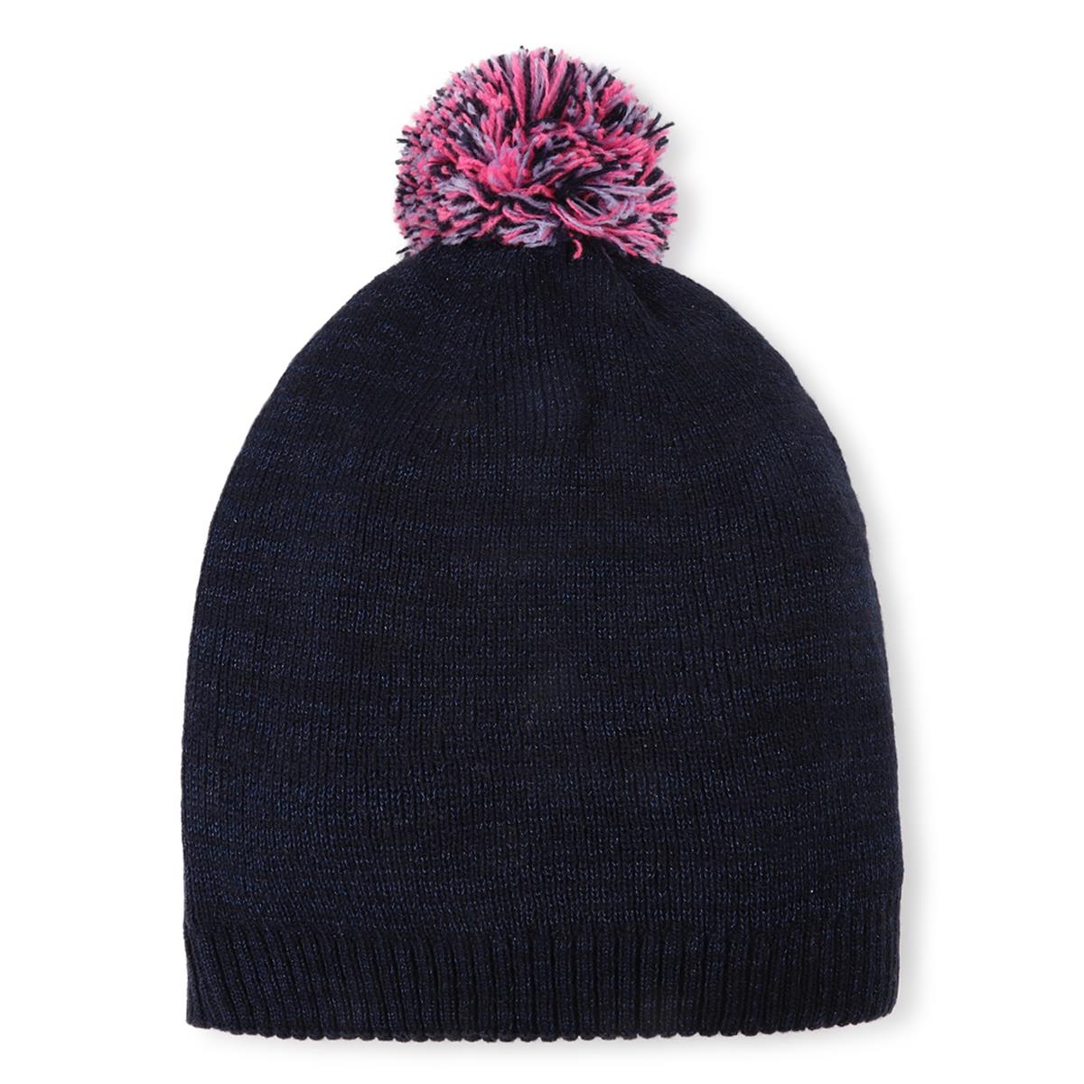 Girls Blue Embroidered Hat