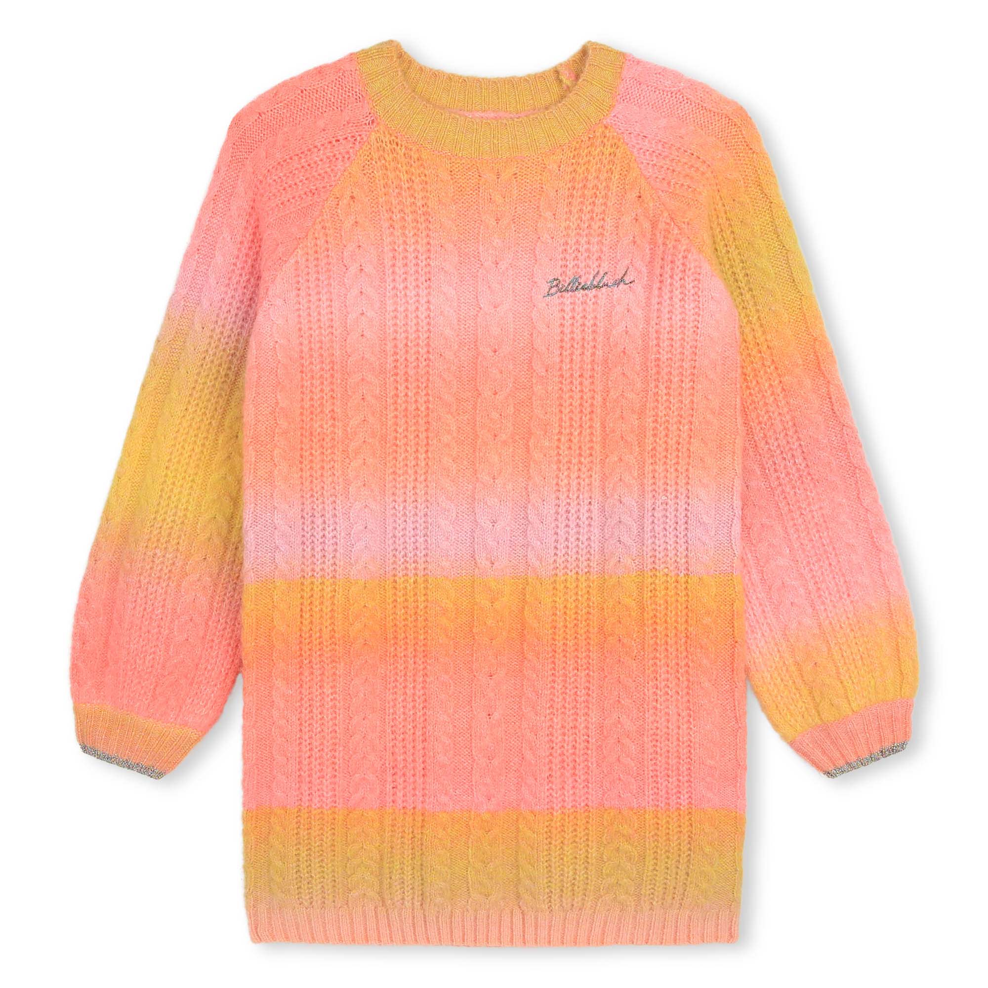 Girls Pink Knit Dress