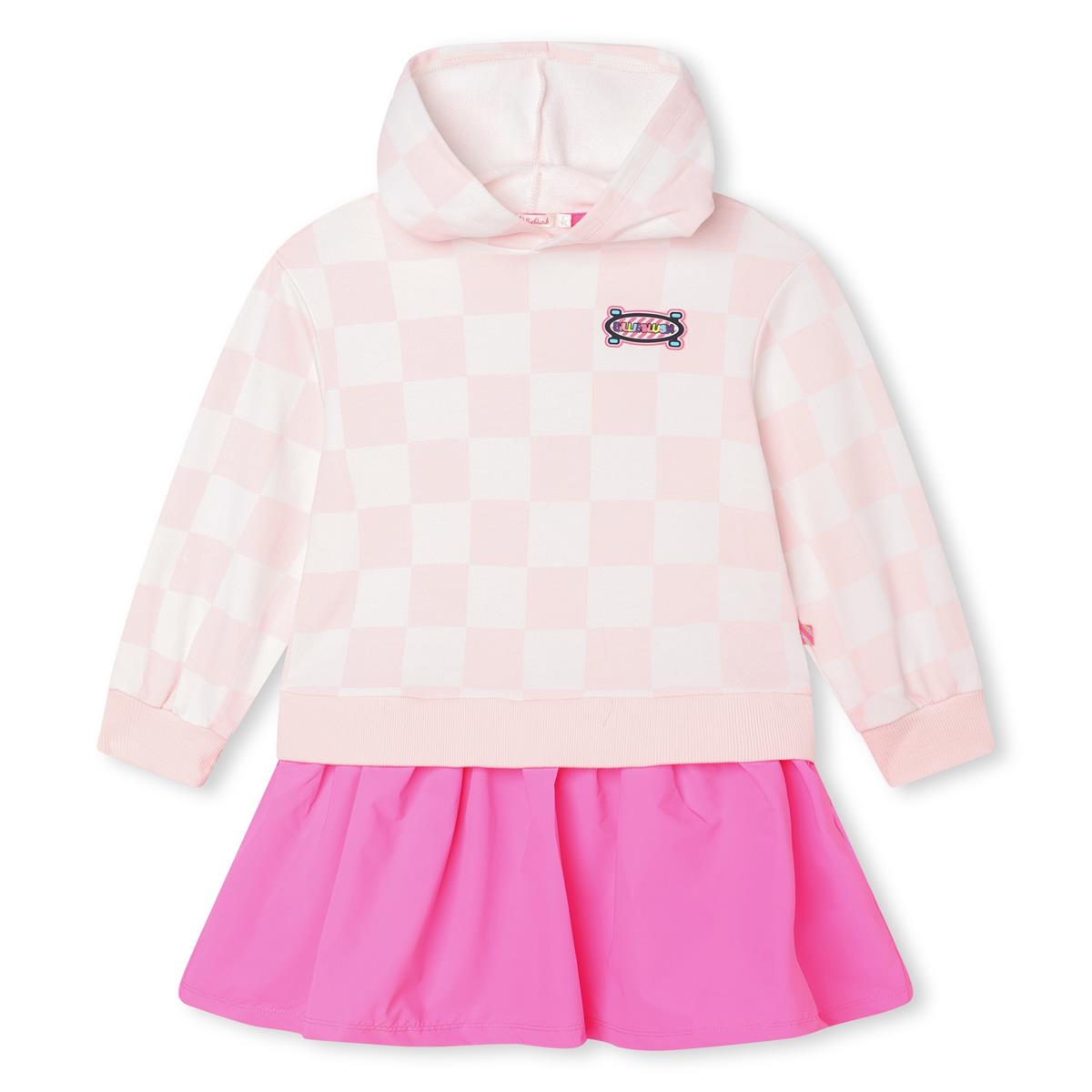 Girls Pink Check Dress