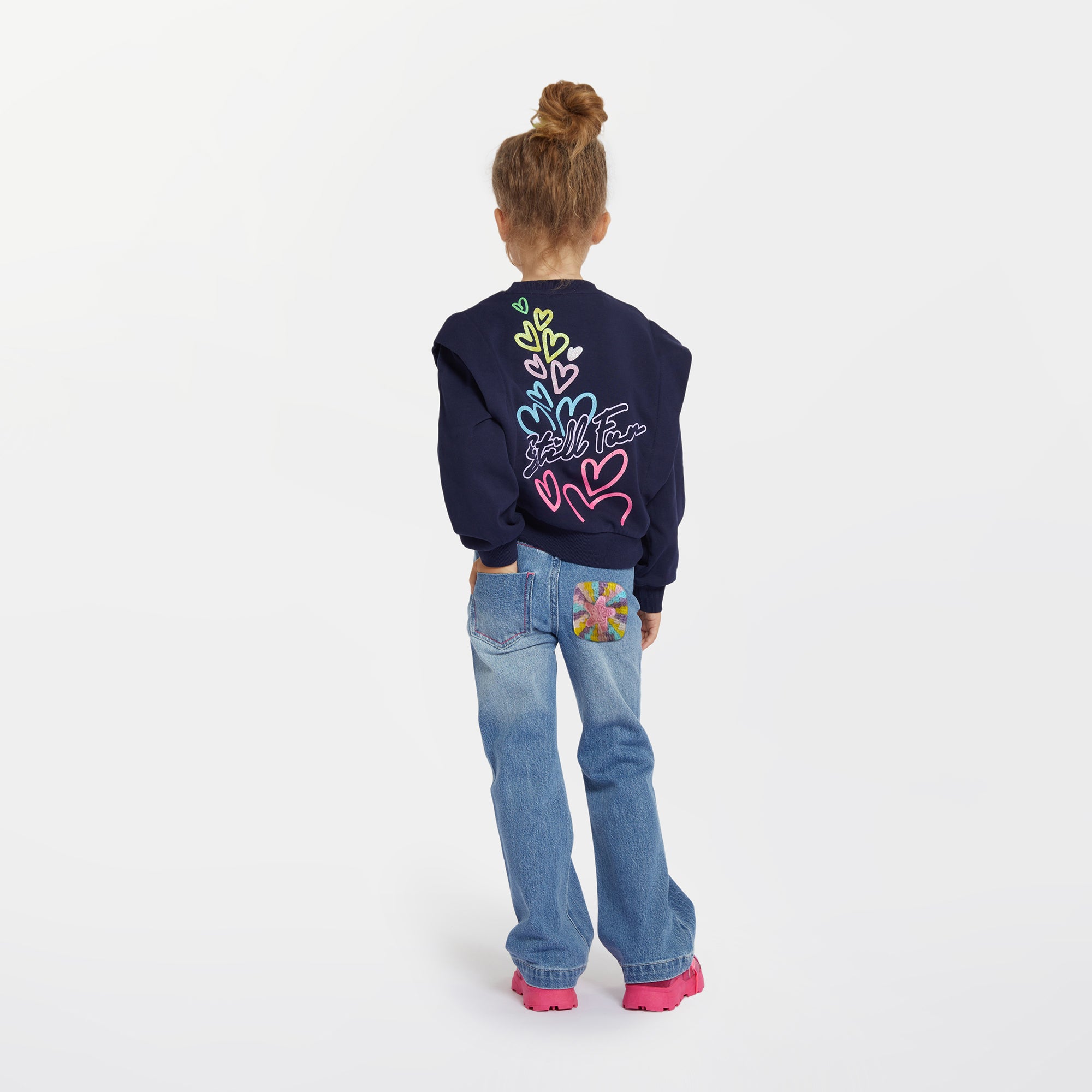 Girls Blue Denim Trousers