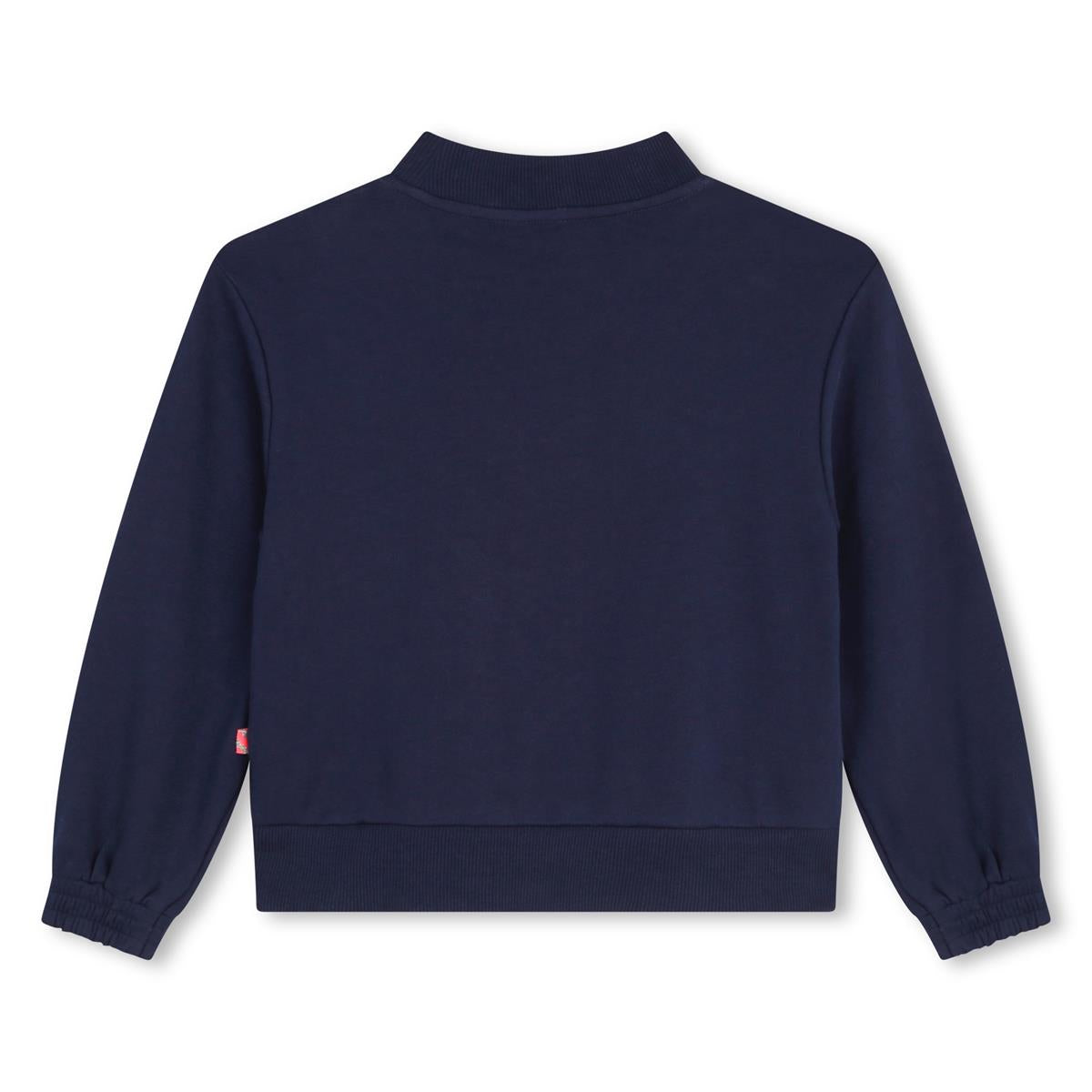 Girls Blue Sequin Sweatshirt