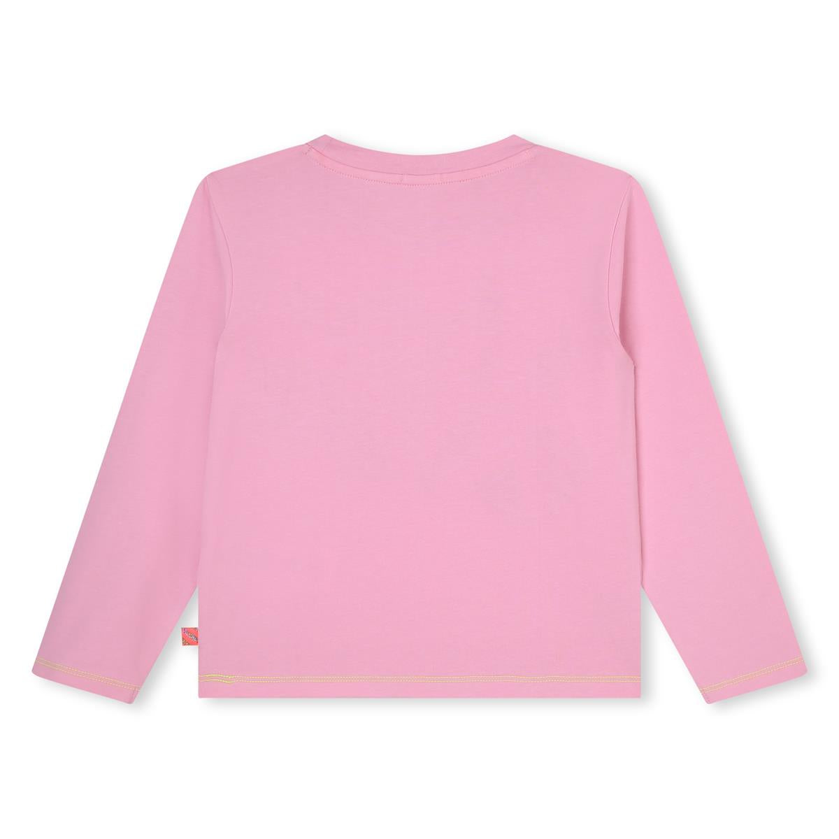 Girls Pink Printed T-Shirt