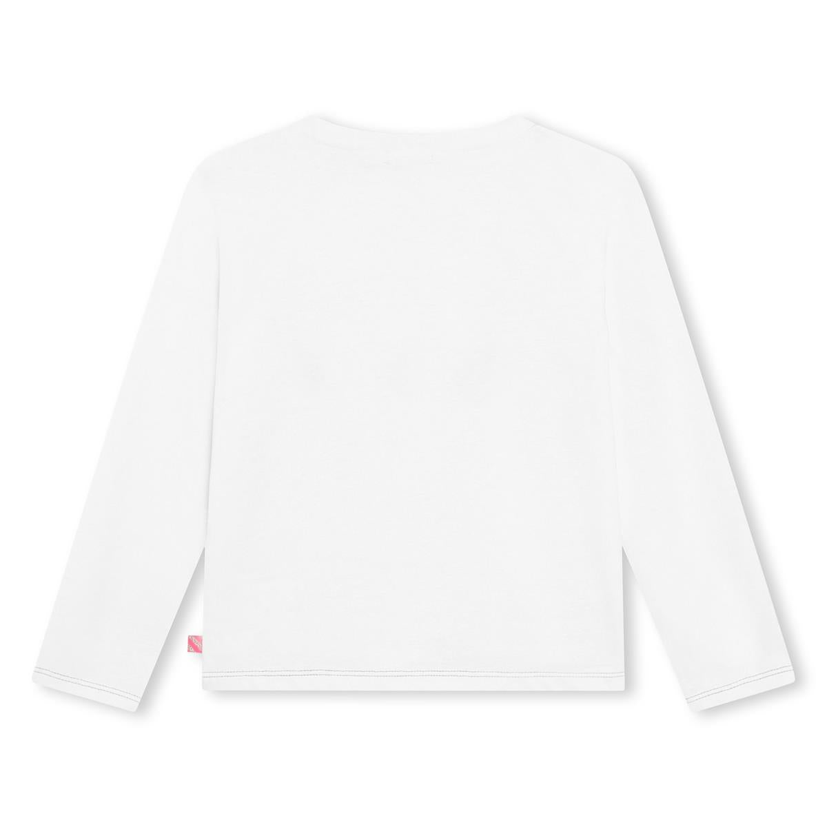 Girls White Sequin T-Shirt