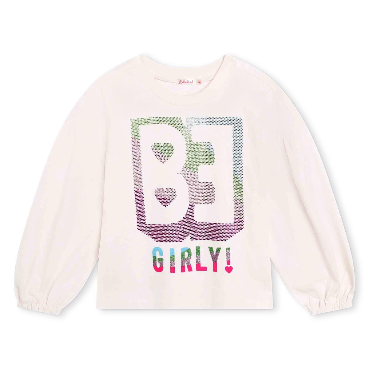 Girls Beige Logo T-Shirt