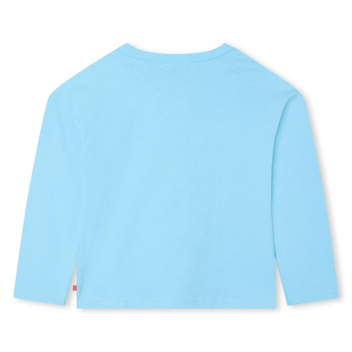 Girls Blue Printed T-Shirt