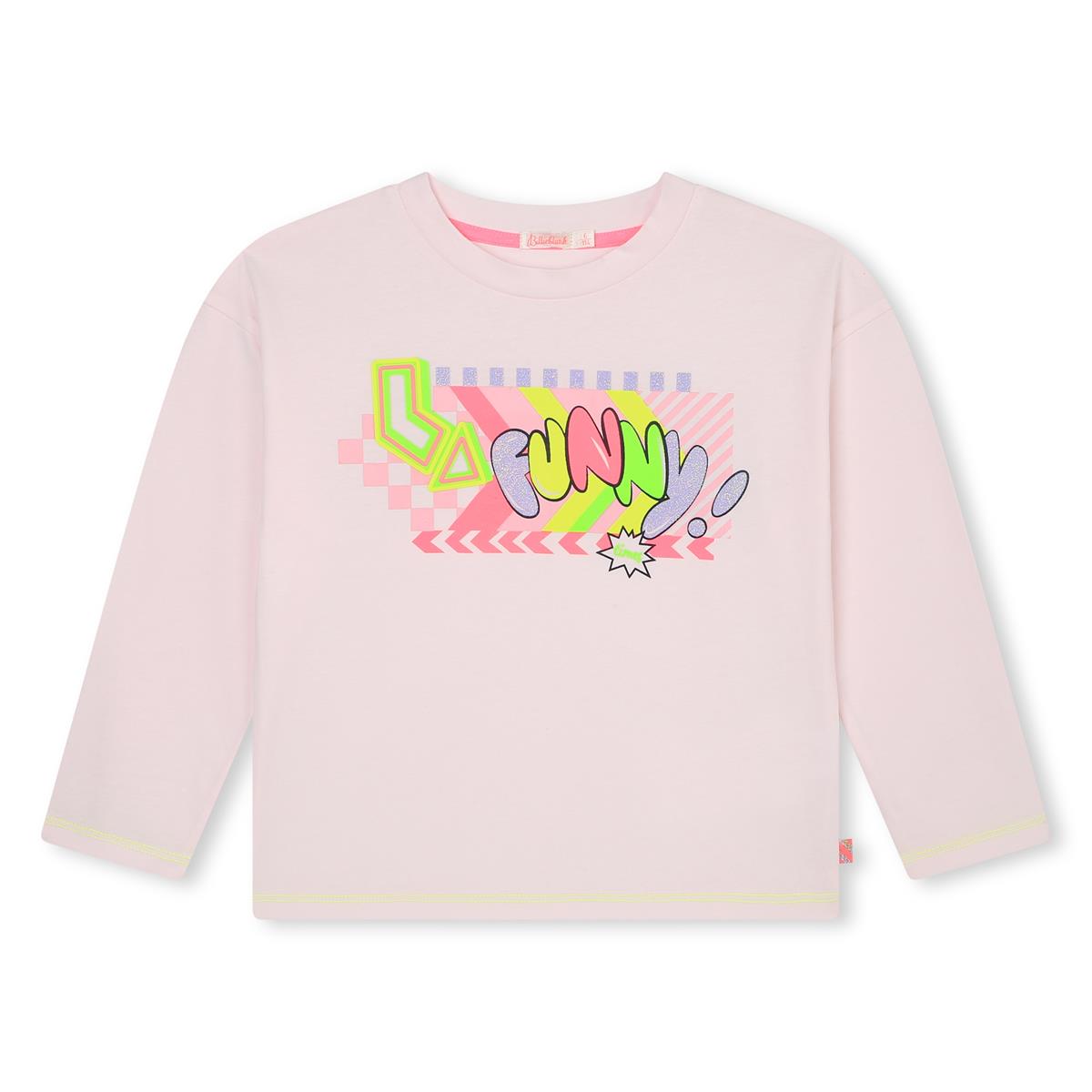 Girls Pink Printed T-Shirt
