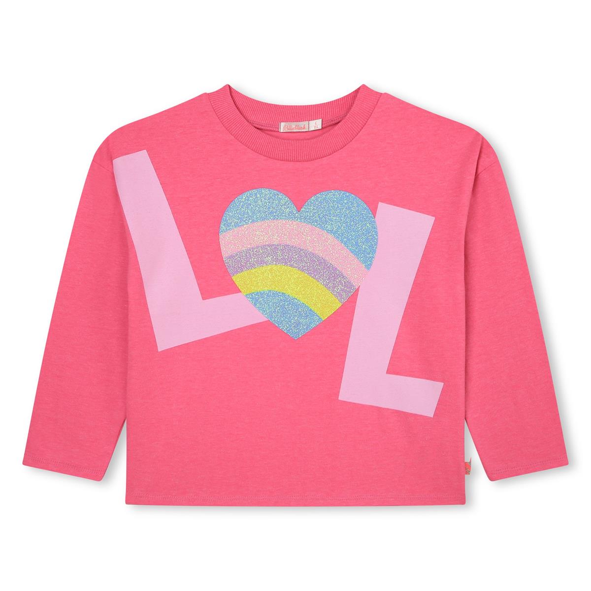Girls Pink Printed T-Shirt