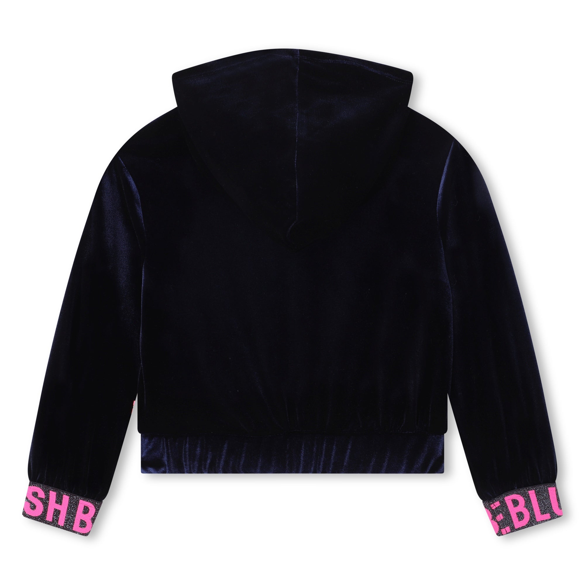 Girls Blue Sequin Cotton Sweatshirt