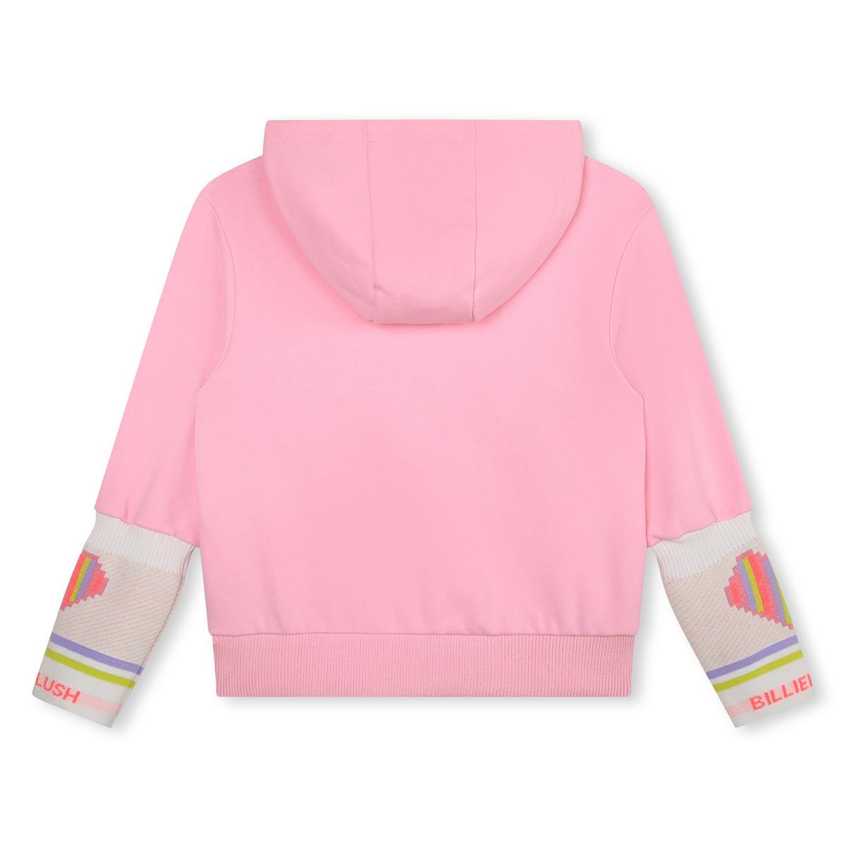 Girls Pink Zip-Up Top