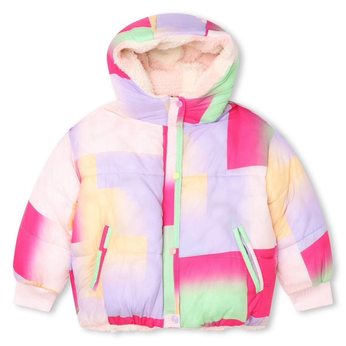 Girls Multicolor Padded Jacket