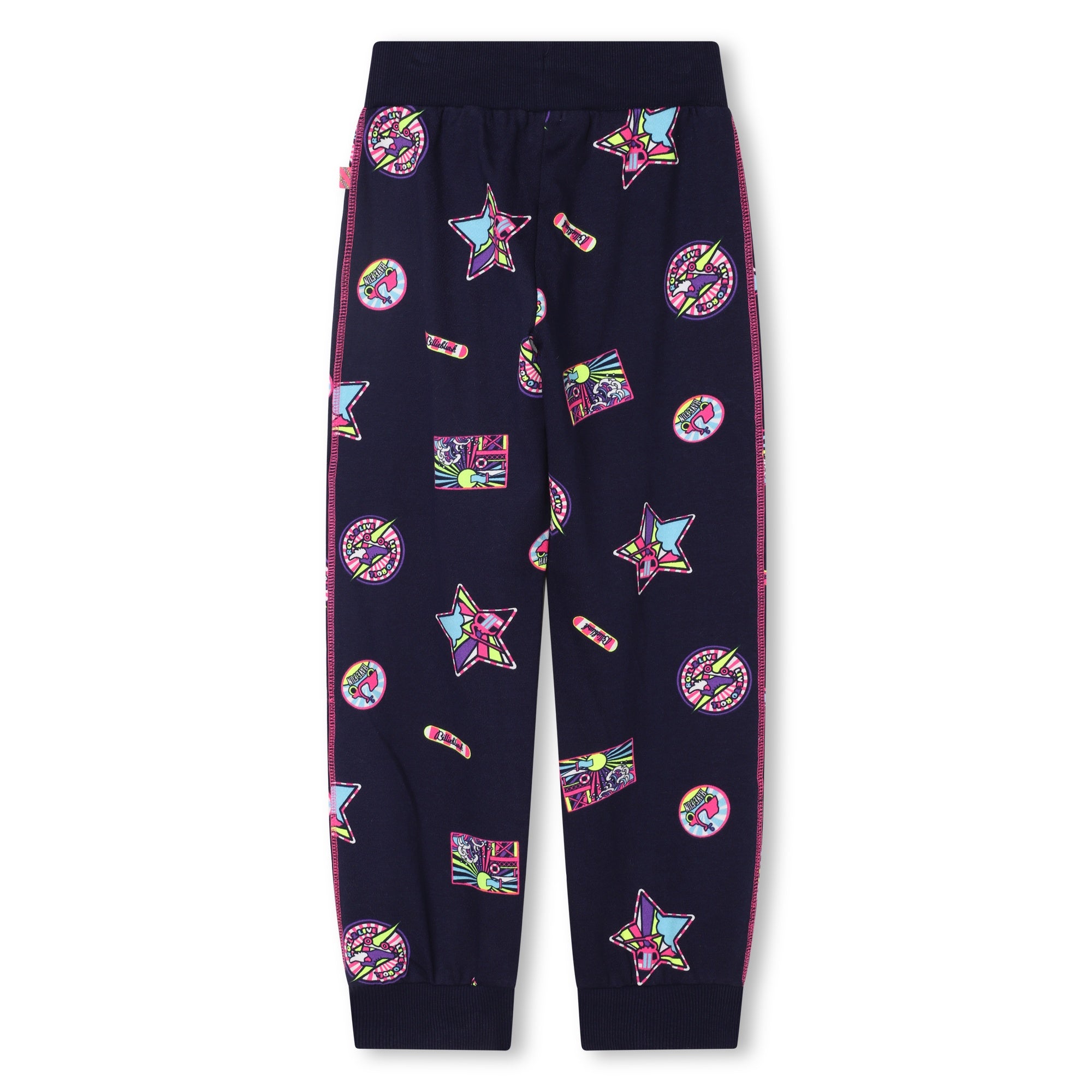 Girls Blue Printed Cotton Set