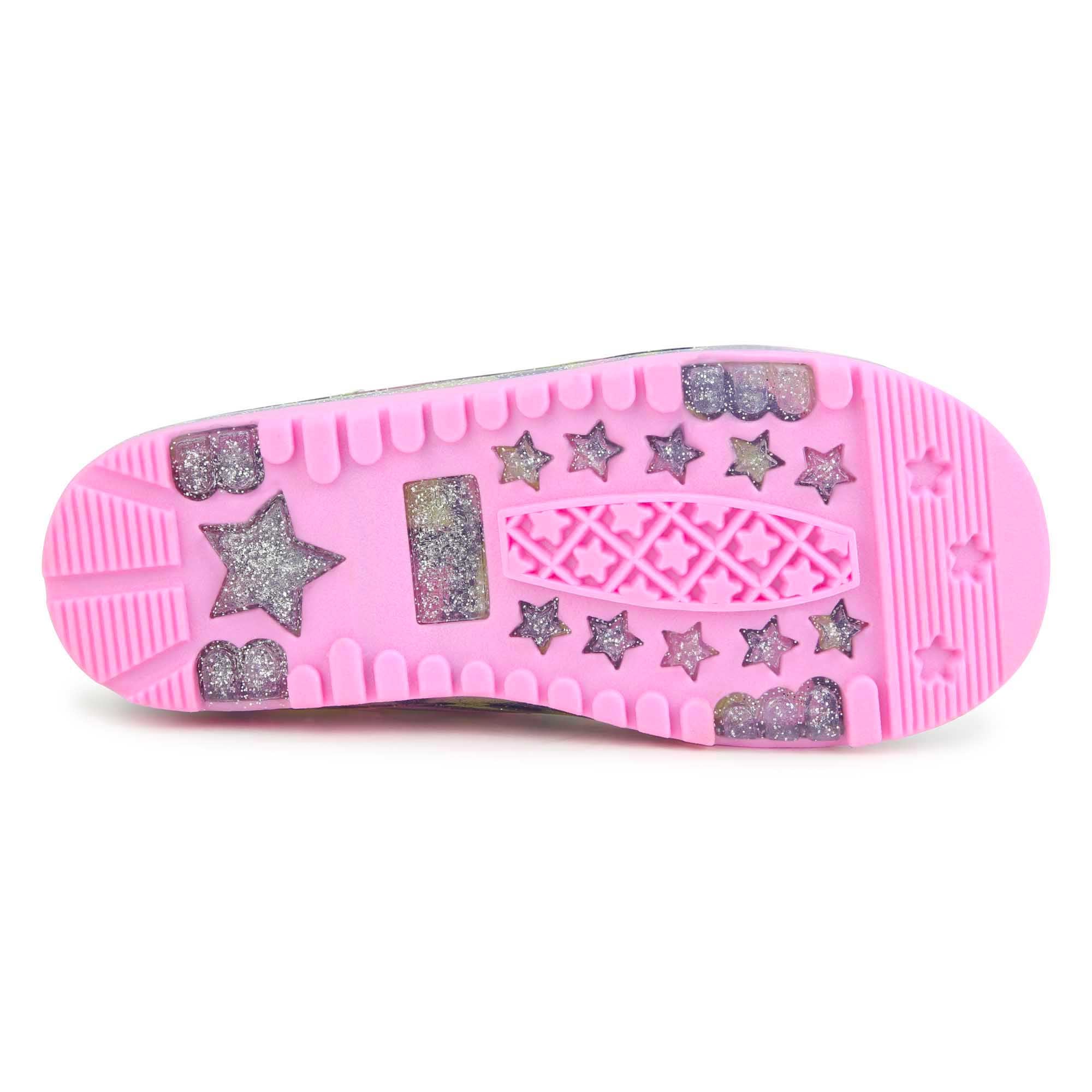 Girls Blue Logo Rain Shoes
