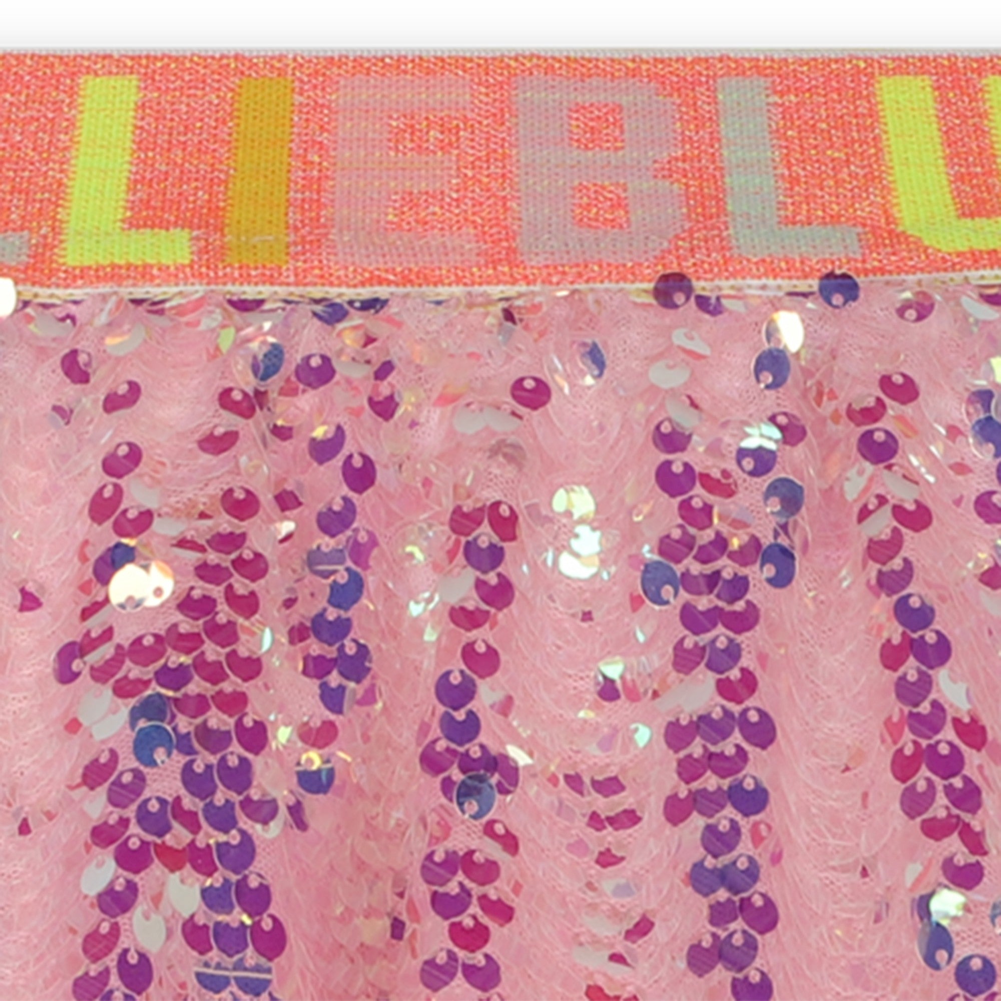 Girls Pink Sequin Skirt