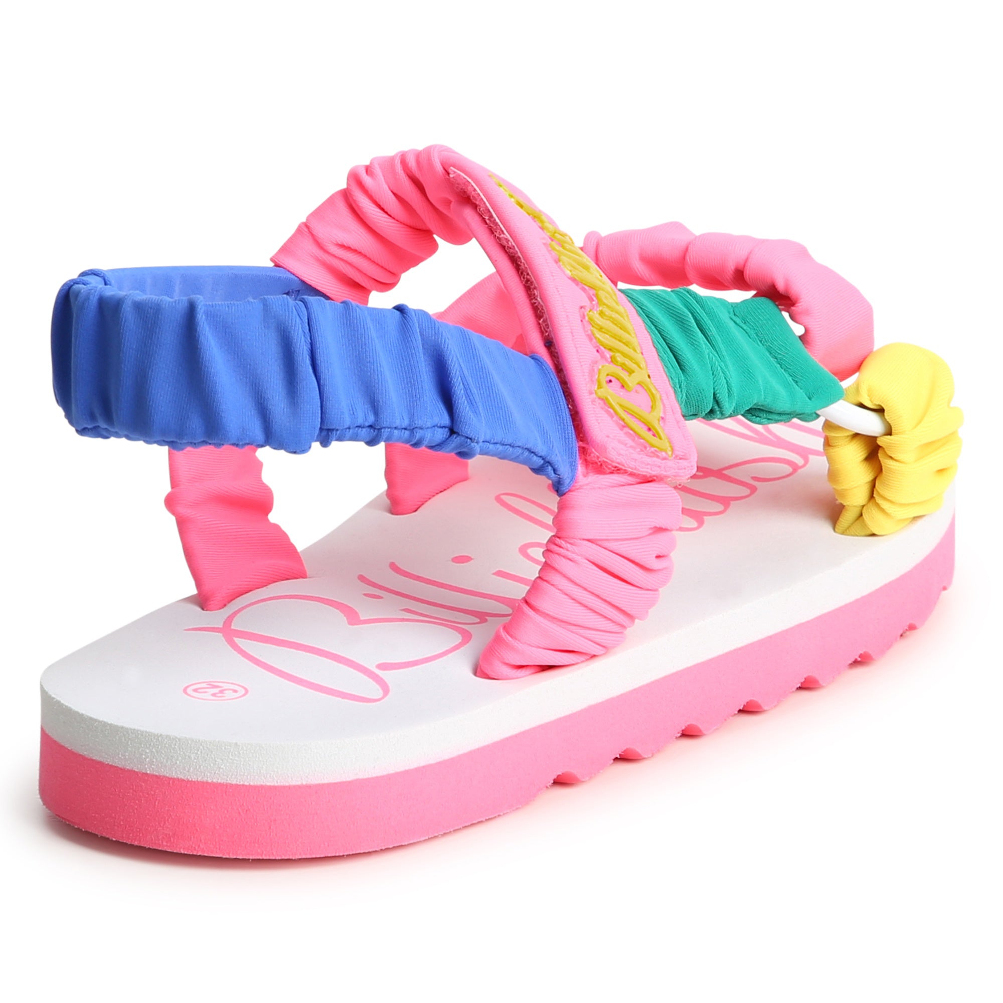 Girls Multicolor Velcro Strap Sandals