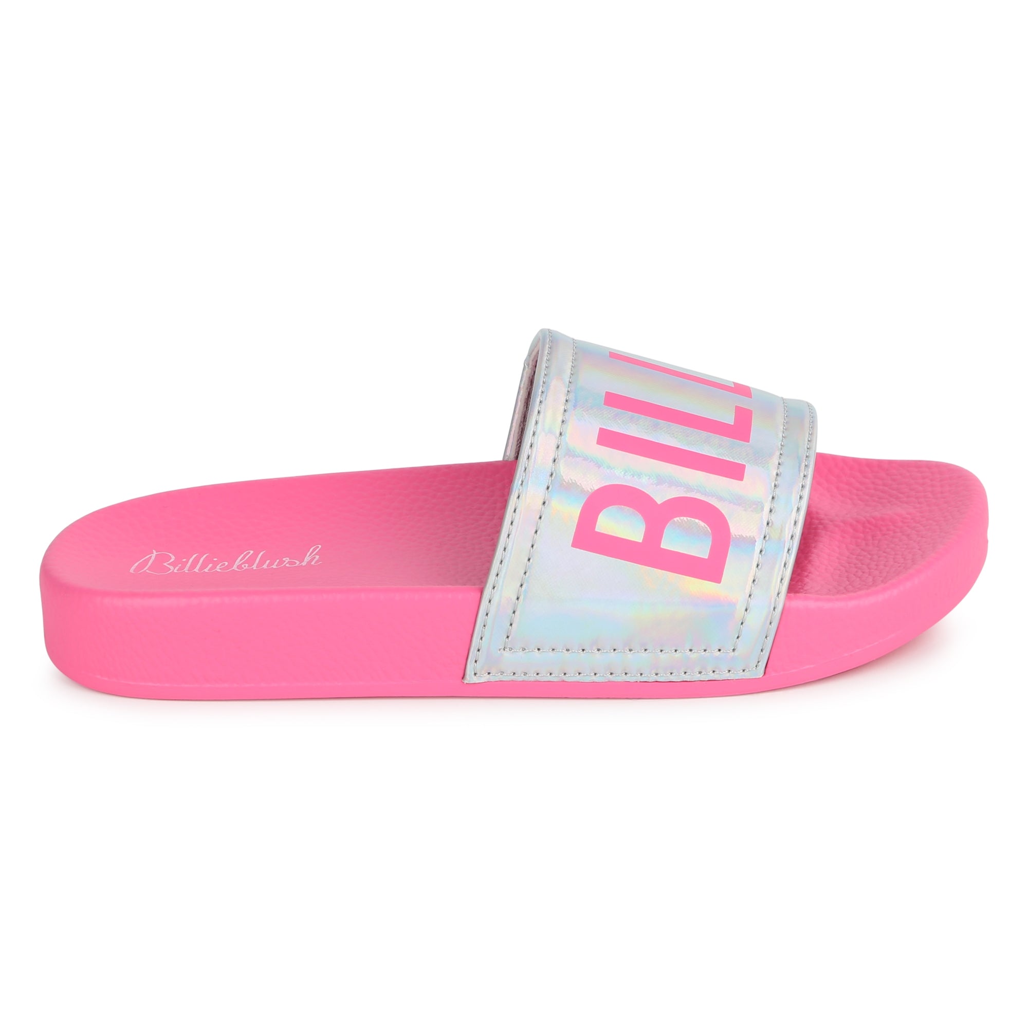 Girls Pink Logo Slippers