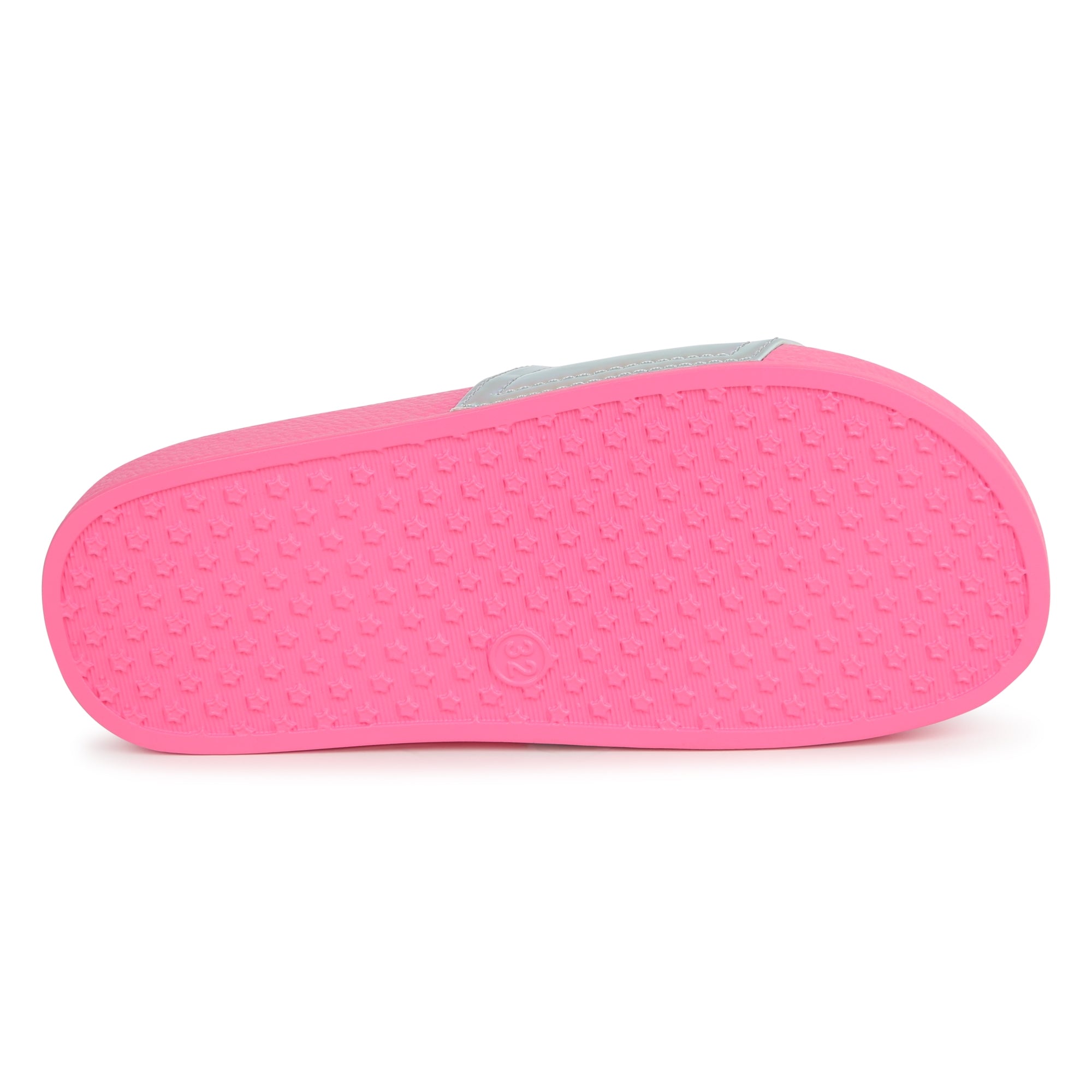 Girls Pink Logo Slippers