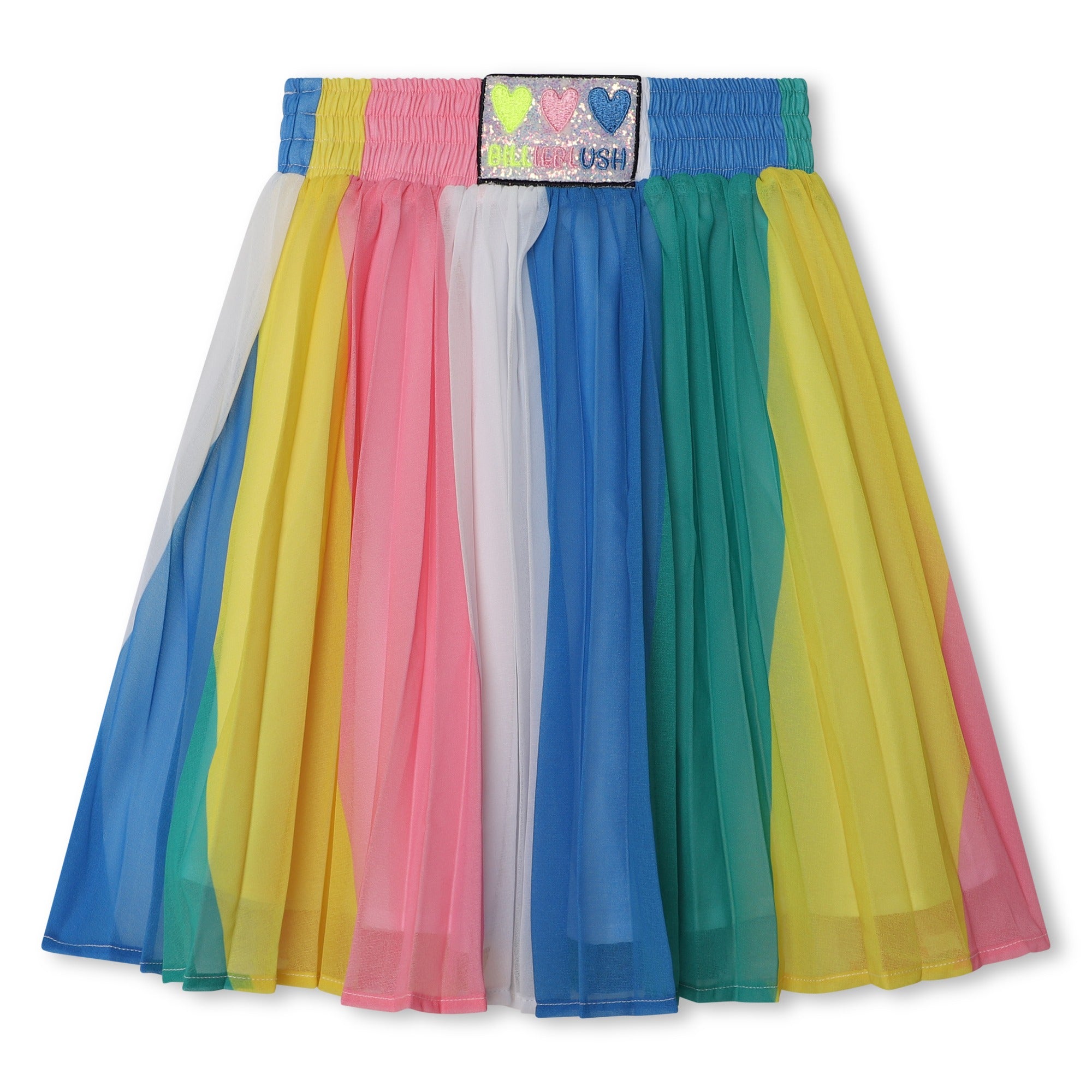 Girls Multicolor Pleated Skirt