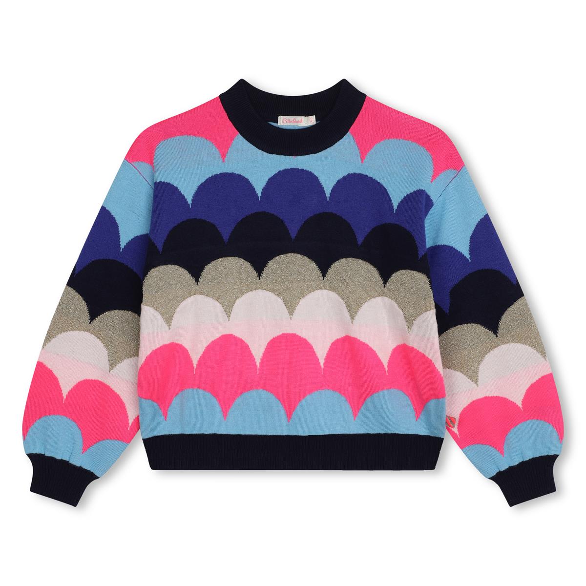Girls Multicolor Knit Sweater