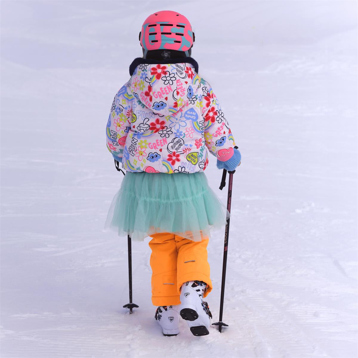 Girls Multicolor Knit Dress