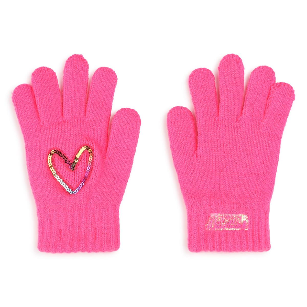 Girls Pink Mittens