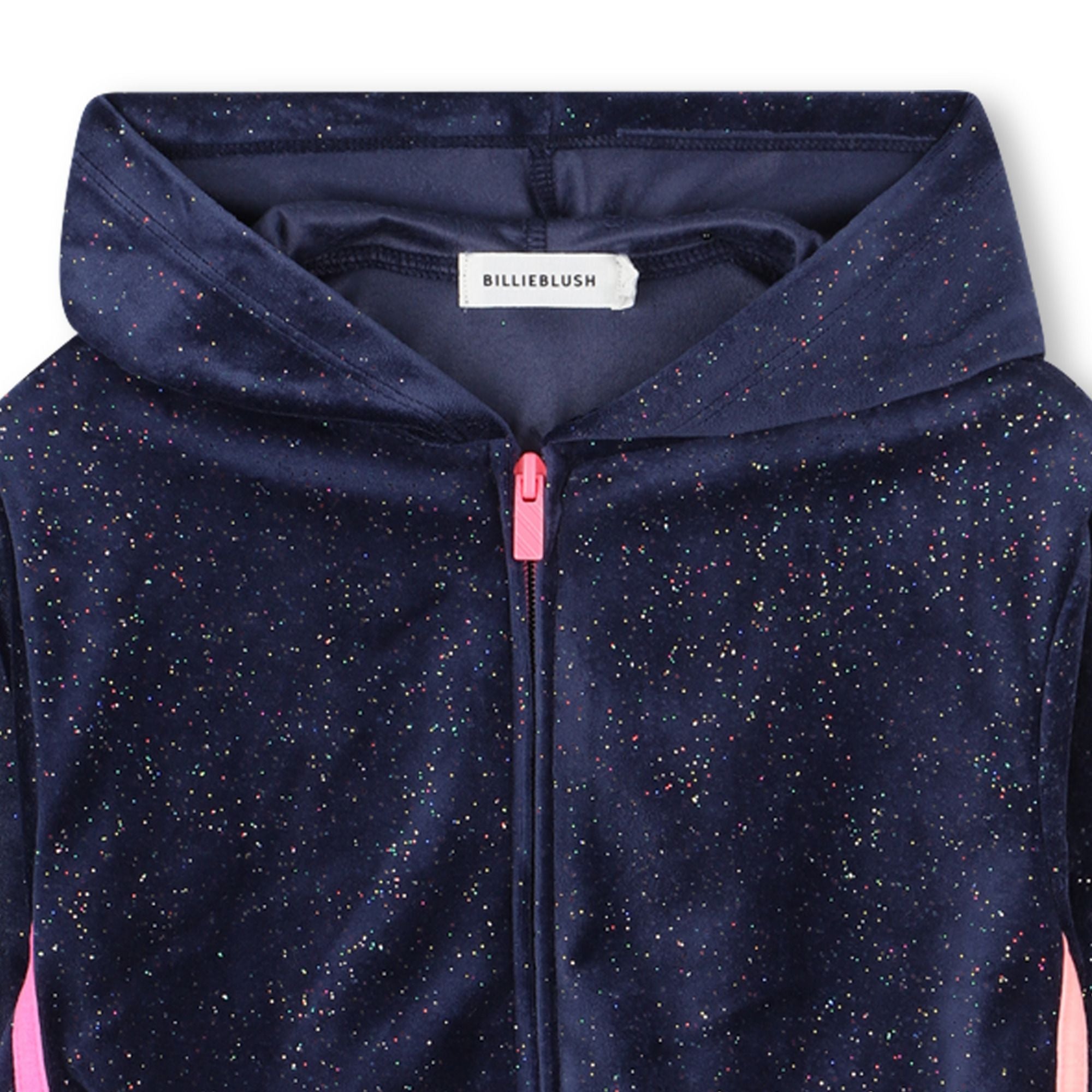 Girls Dark Blue Velvet Set