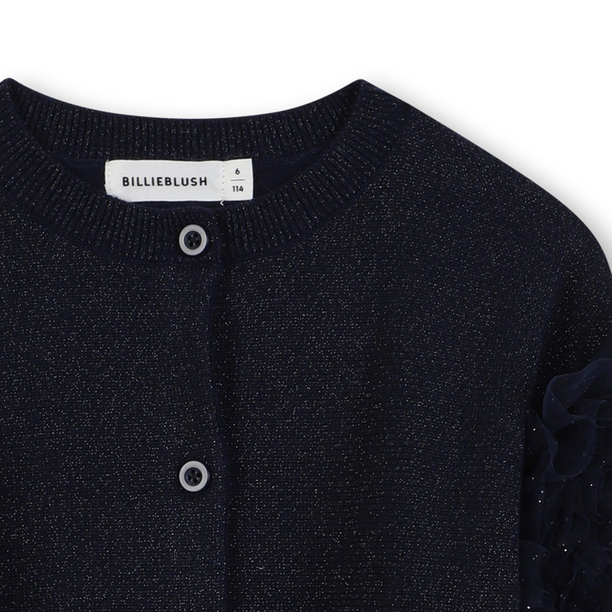 Girls Dark Grey Knit Cardigan