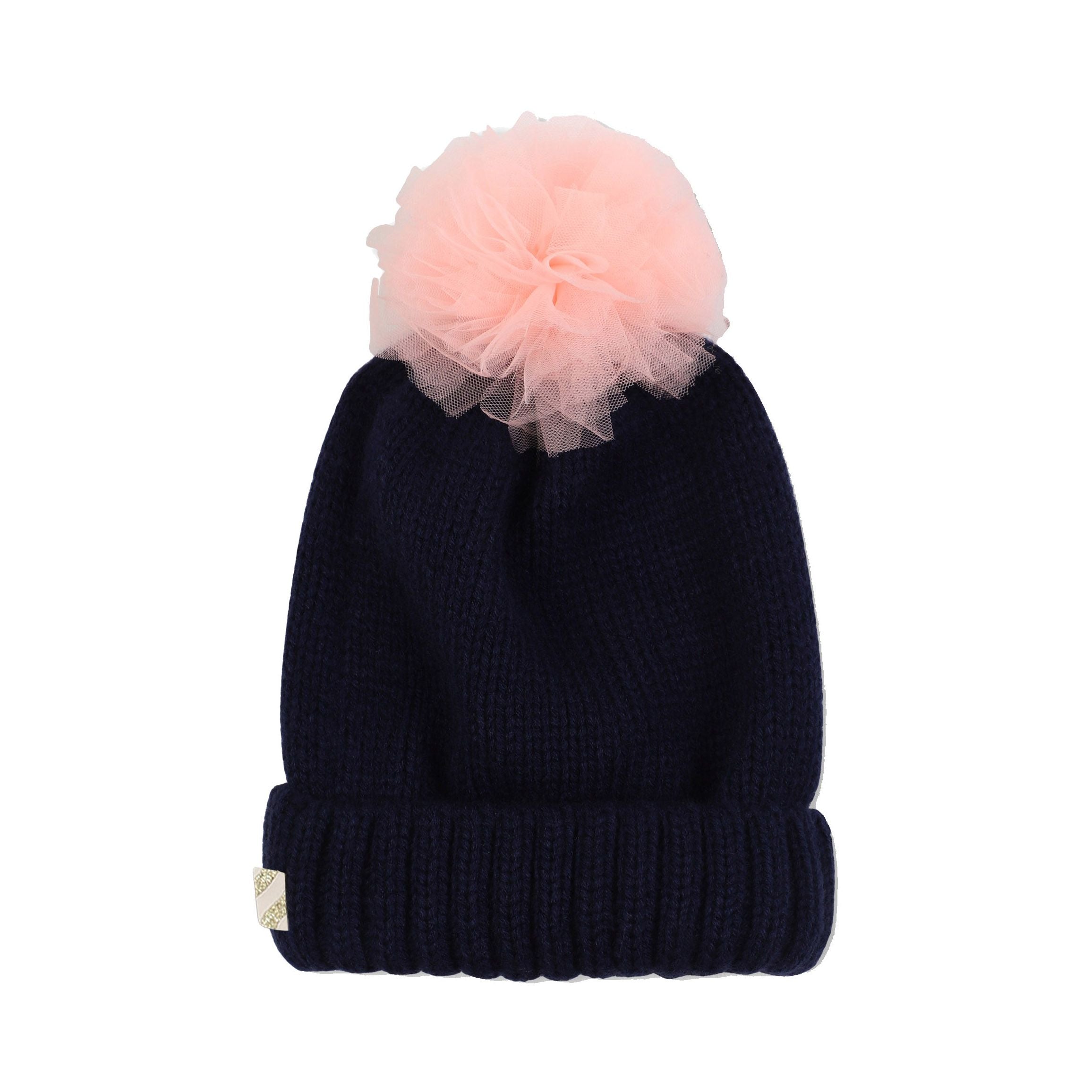 Girls Dark Blue Knit Hat