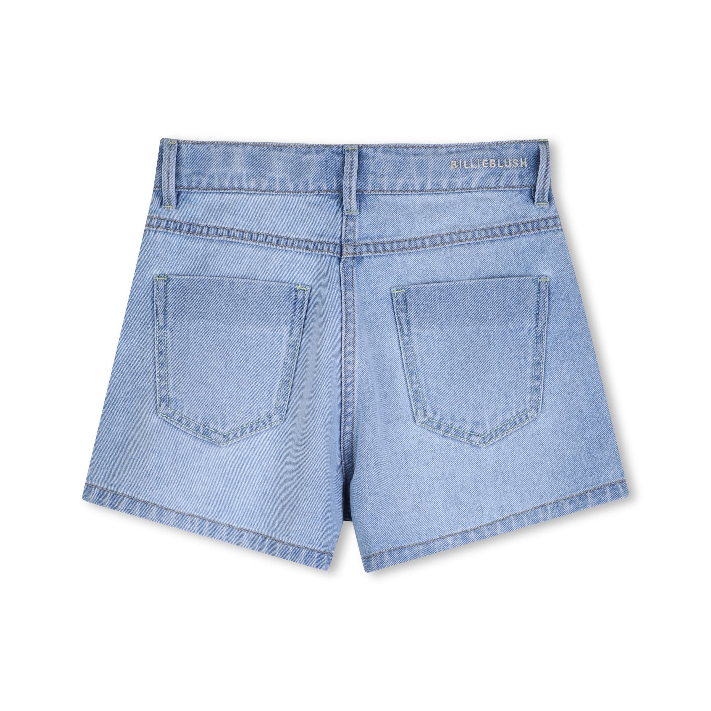 Girls Light Blue Denim Shorts