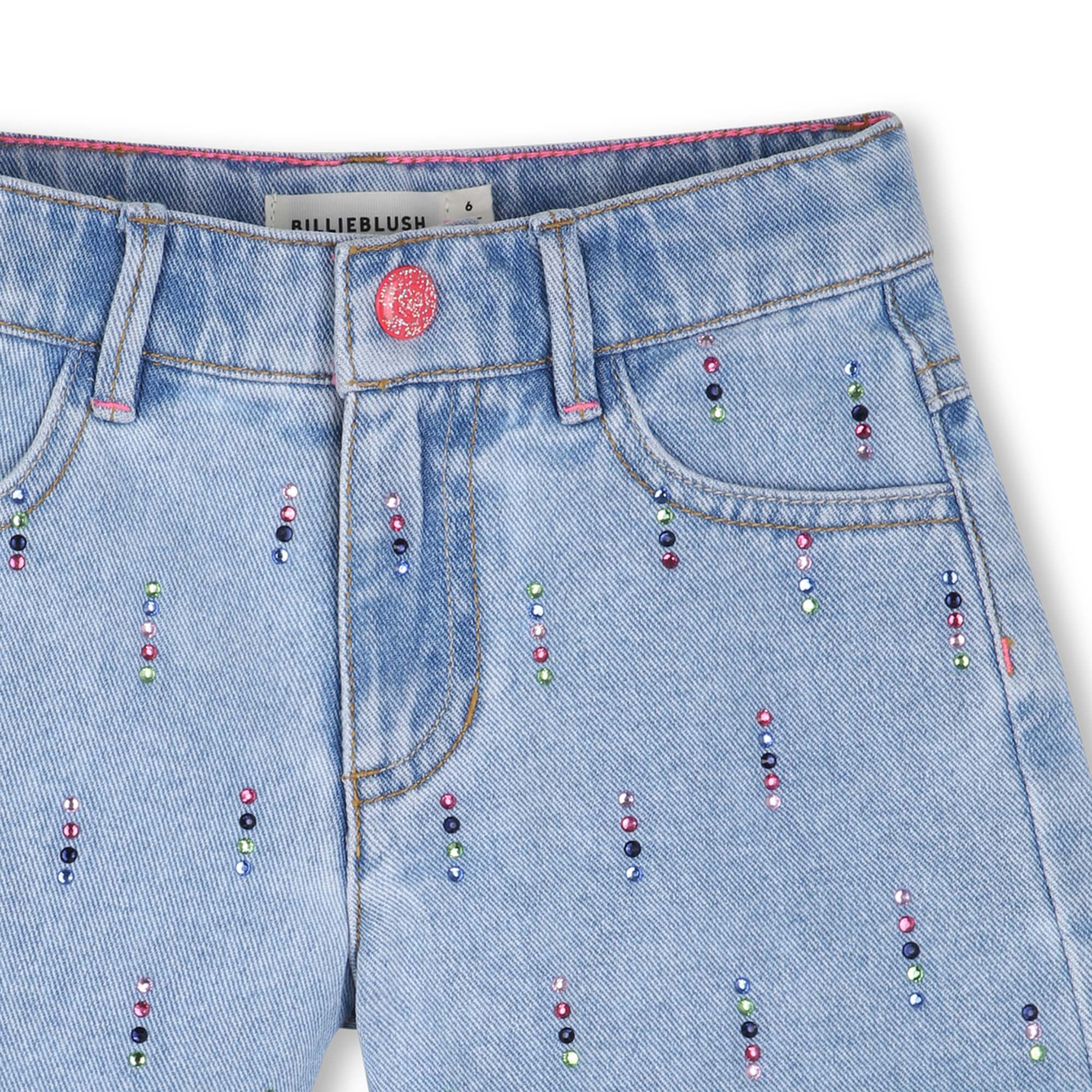 Girls Light Blue Denim Shorts