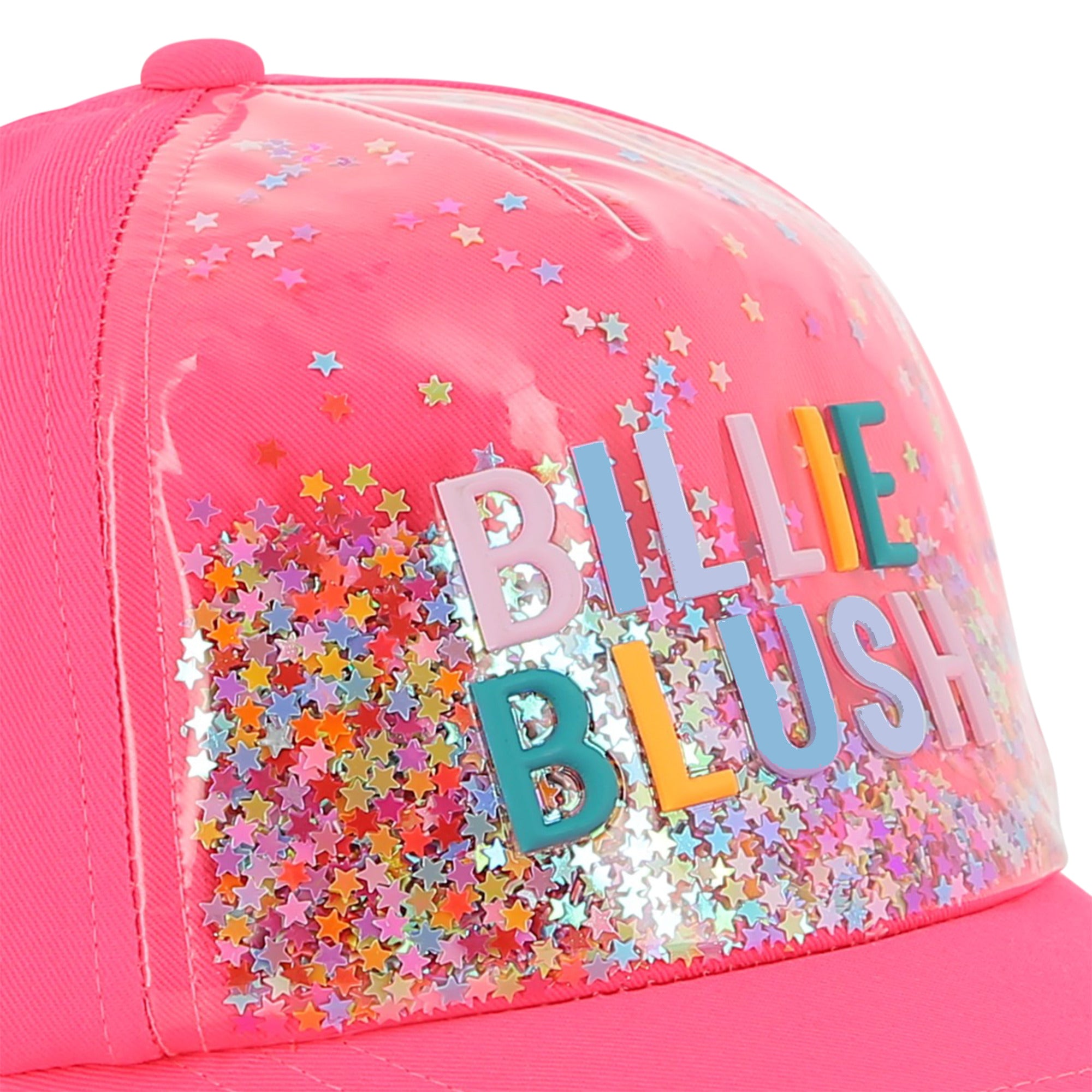 Girls Pink Star Baseball Cap