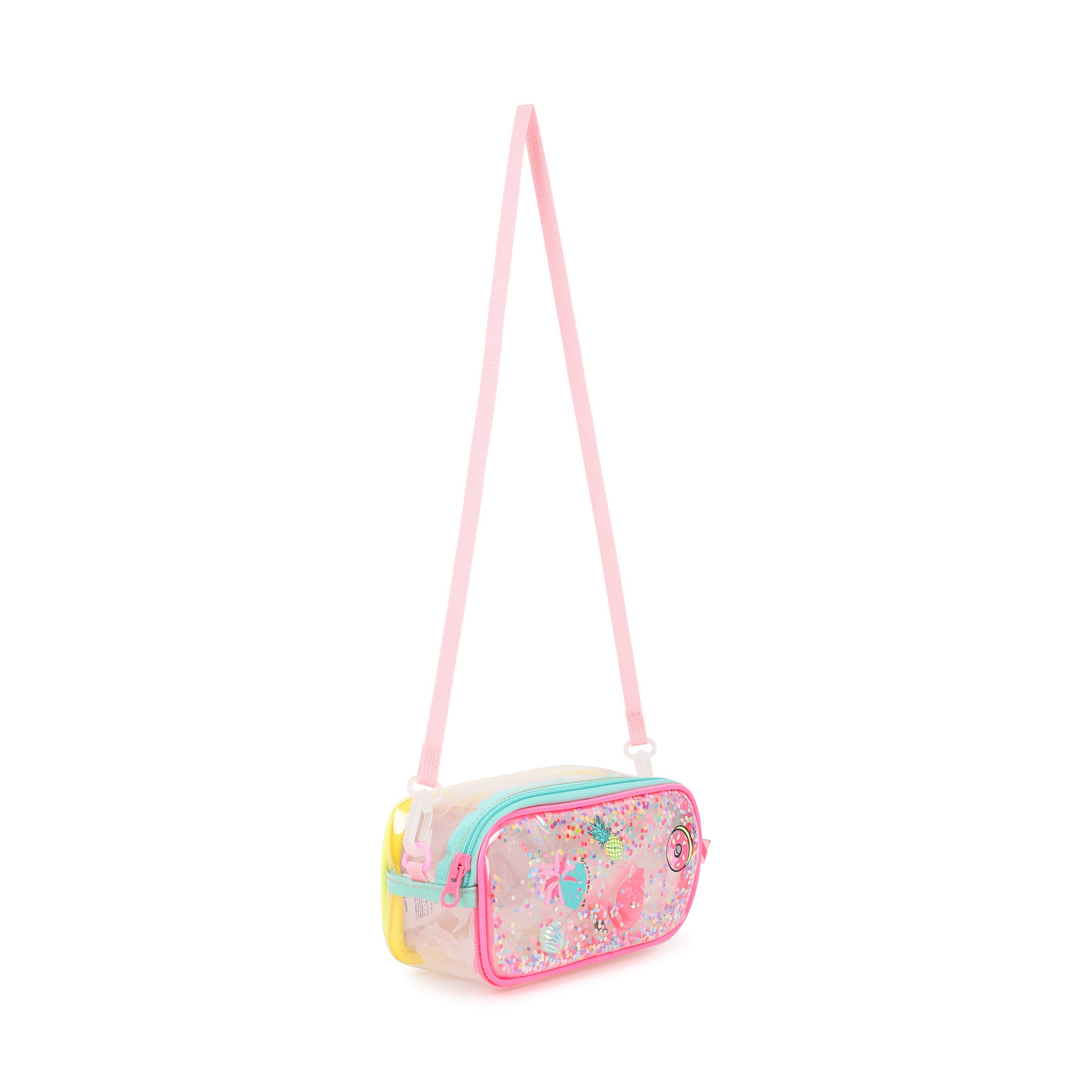 Girls Light Pink Printed Shoulder Bag(17 x 8 x 8cm)