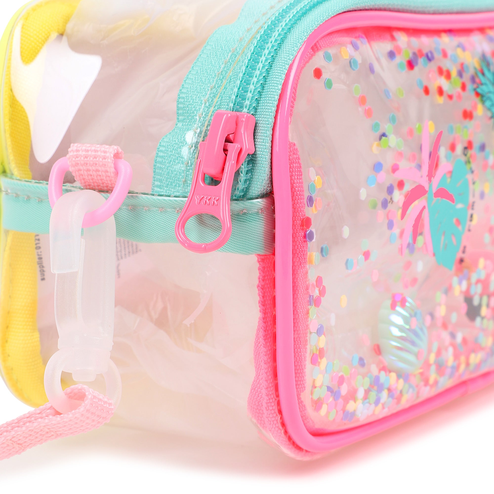 Girls Light Pink Printed Shoulder Bag(17 x 8 x 8cm)