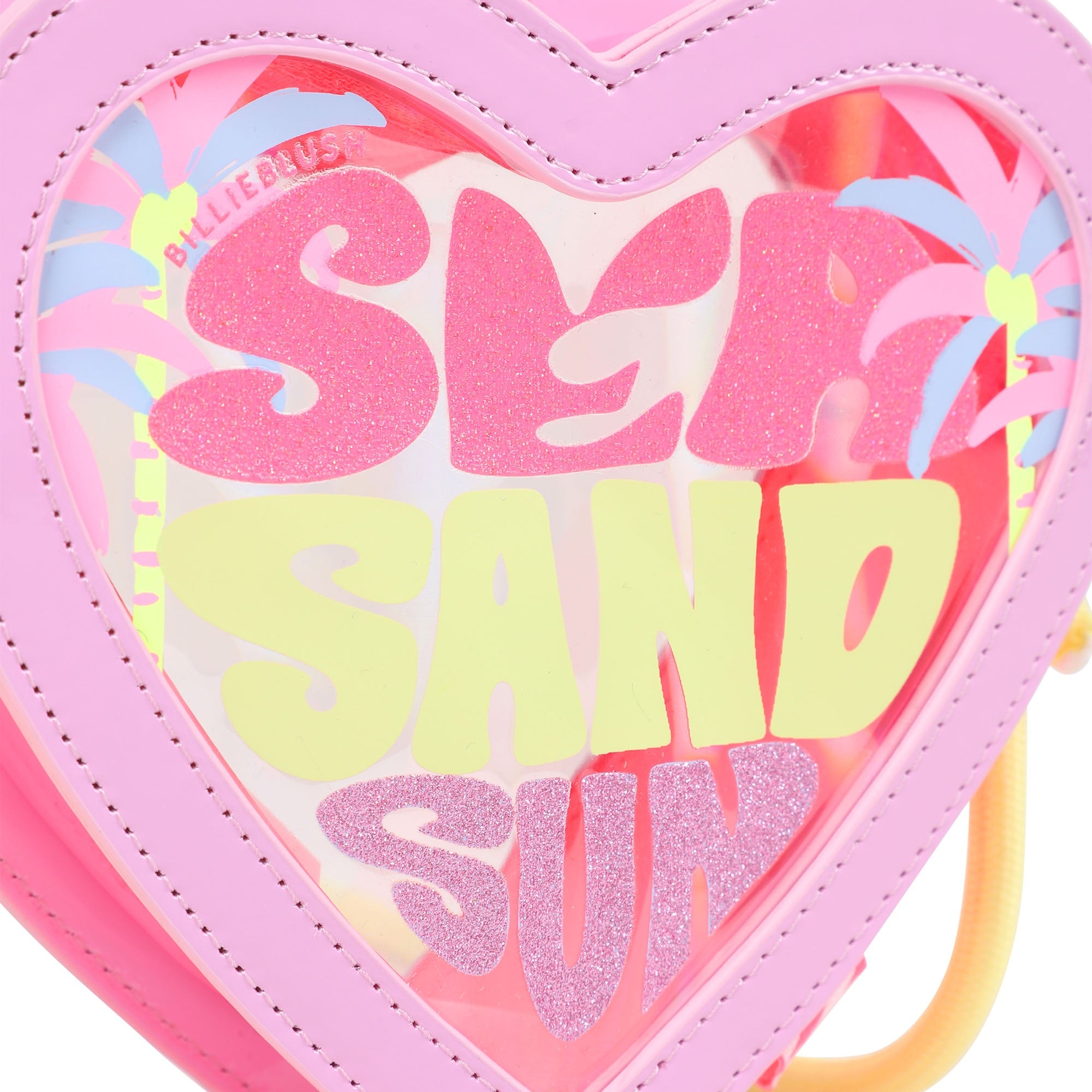 Girls Pink Logo Heart Shoulder Bag(13.5 x 15 x 4.5 cm)