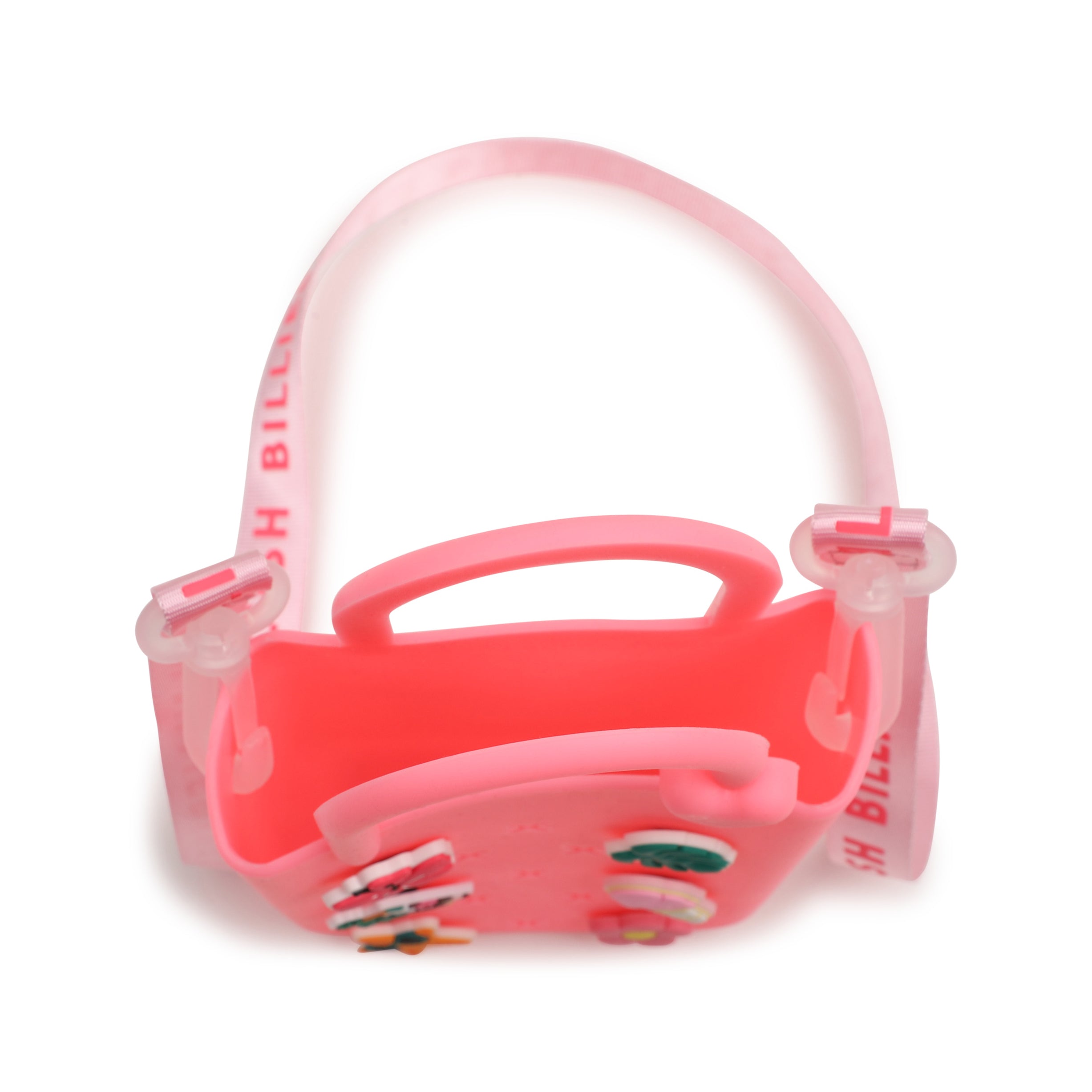 Girls Pink Tropical Badges Jelly Bag(15.5 x 11.5 x 5 cm)