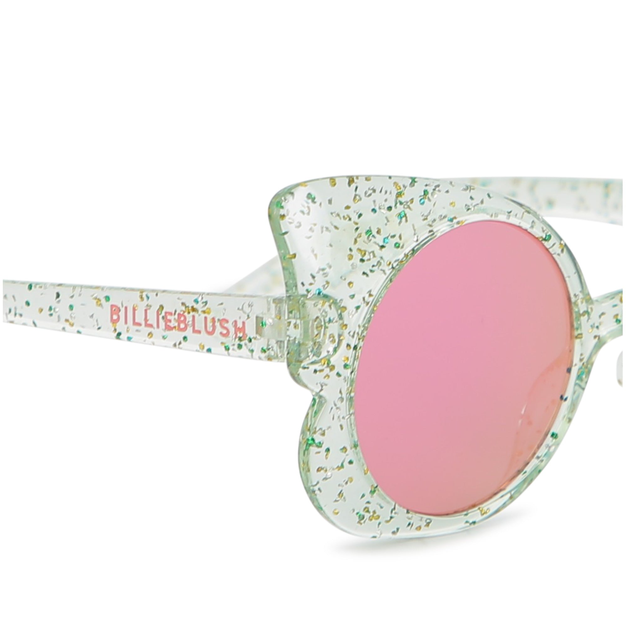 Girls Glitter Green Butterfly Sunglasses(UV400)