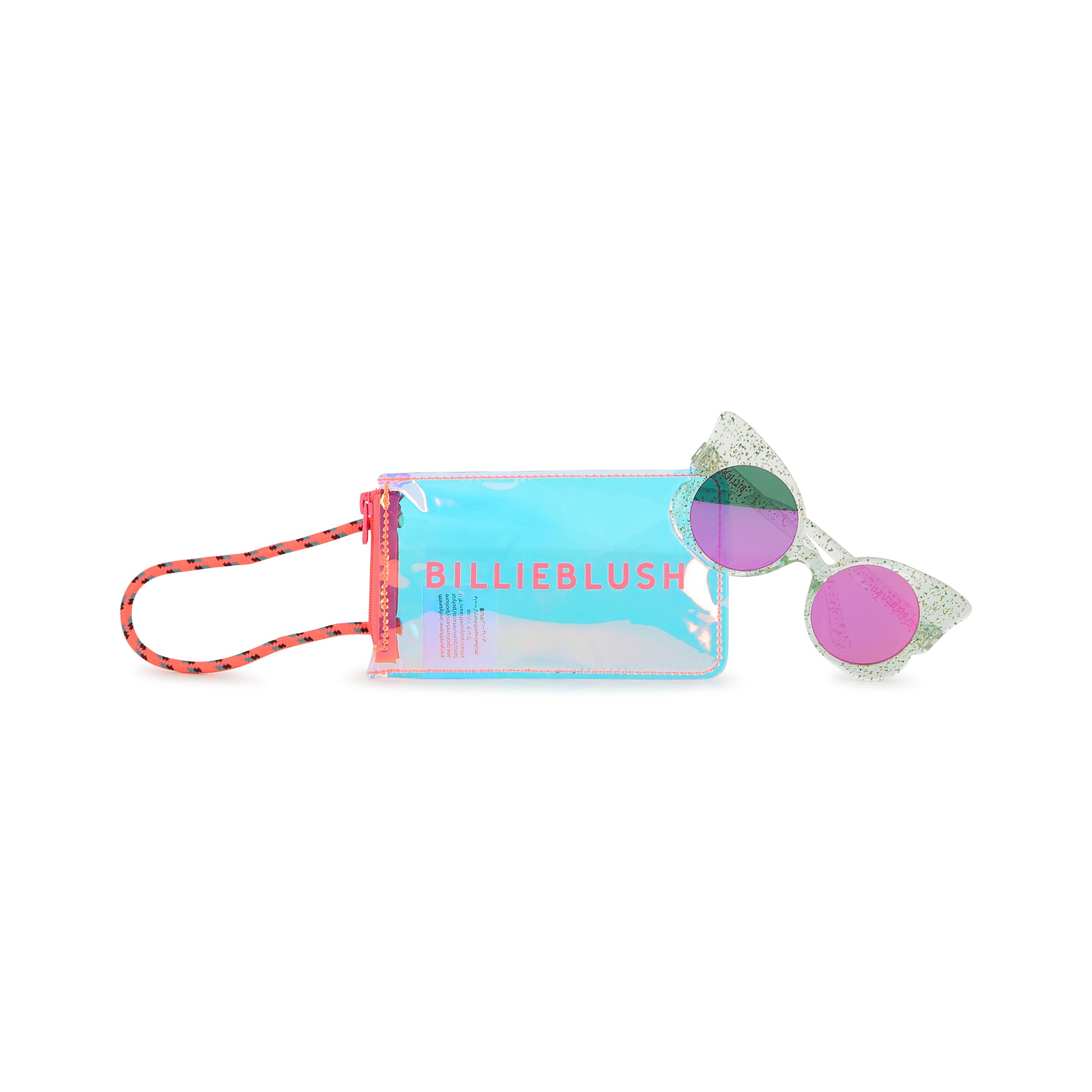 Girls Glitter Green Butterfly Sunglasses(UV400)