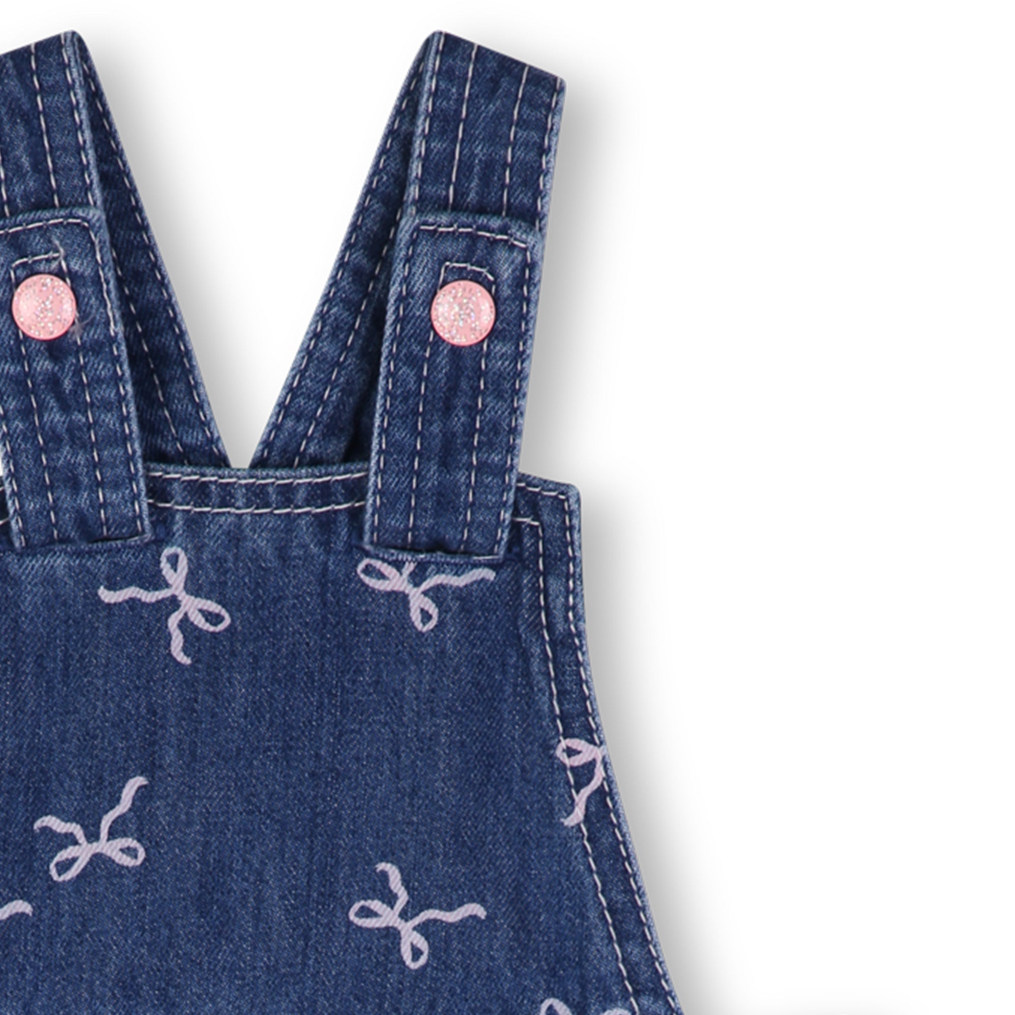 Baby Girls Blue Denim Jumpsuit