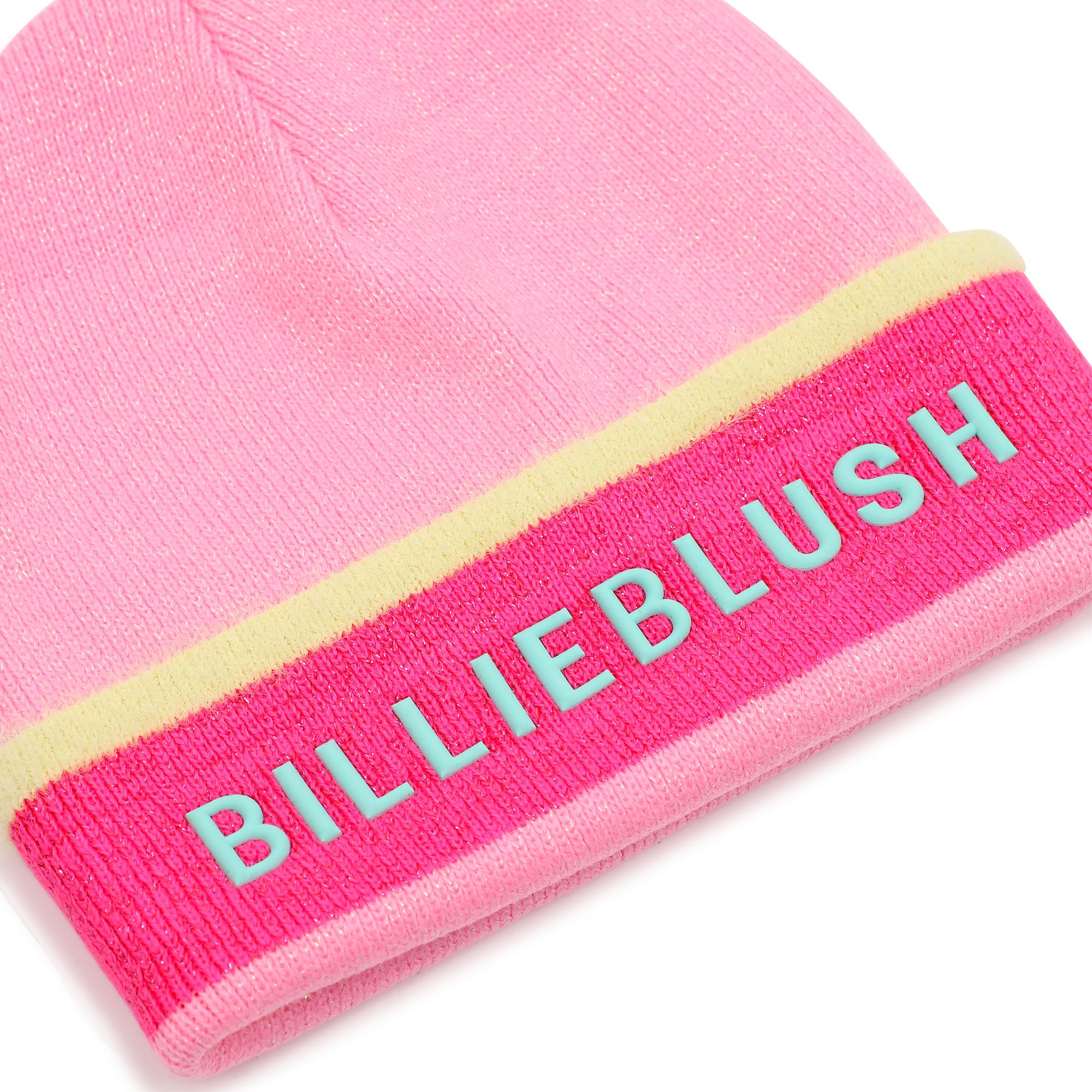 Girls Pink Logo Knit Hat