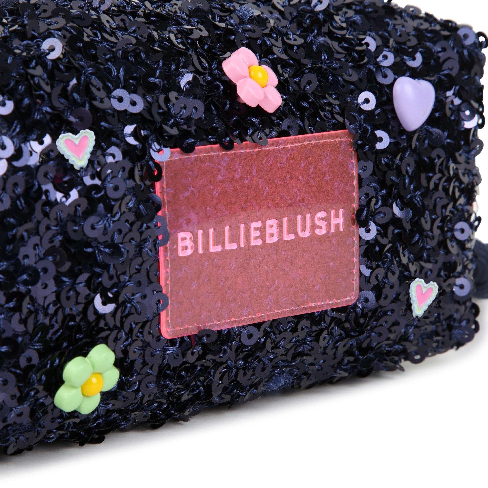 Girls Dark Blue Sequins Shoulder Bag(17 x 8 x 8 cm)
