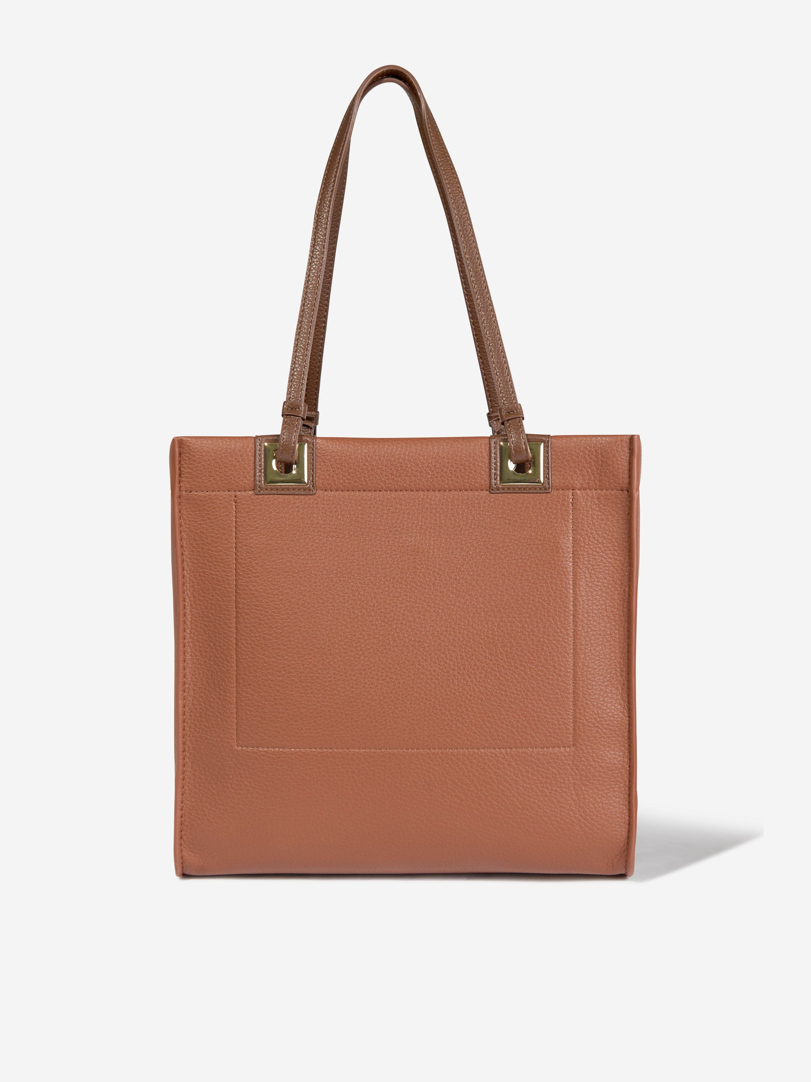 Girls Post Re Tote Bag in Brown (33cm)
