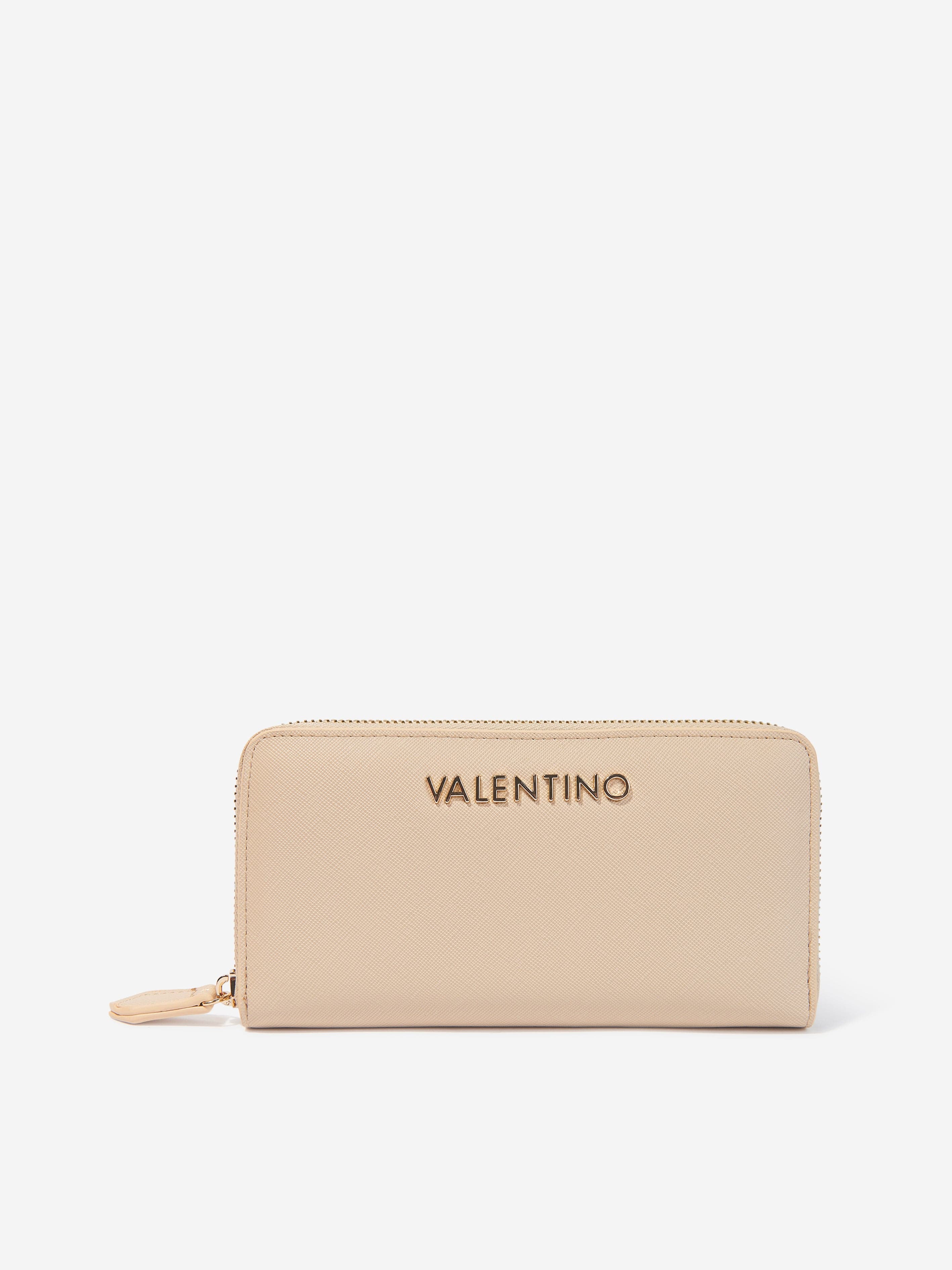 Valentino Girls Divina SA Zip Around Wallet in Beige (19.5cm)