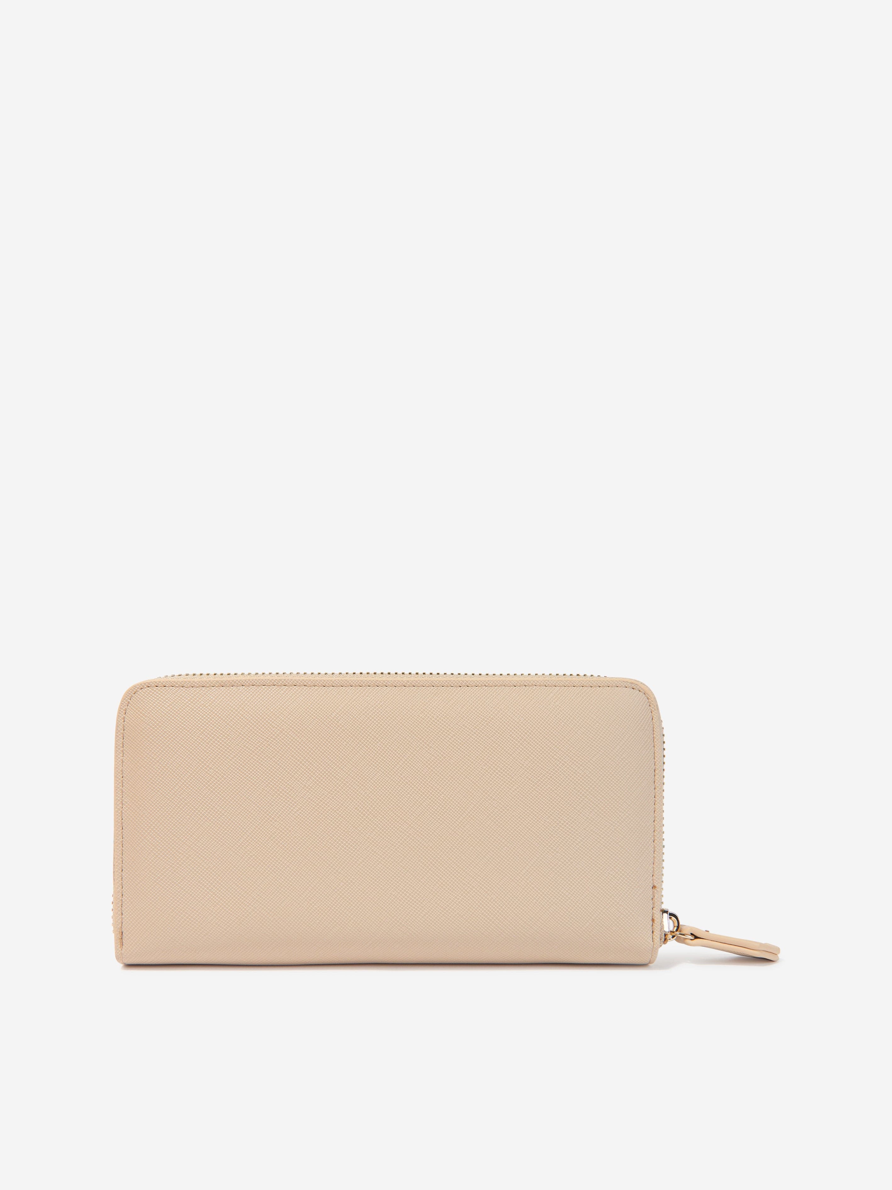 Valentino Girls Divina SA Zip Around Wallet in Beige (19.5cm)
