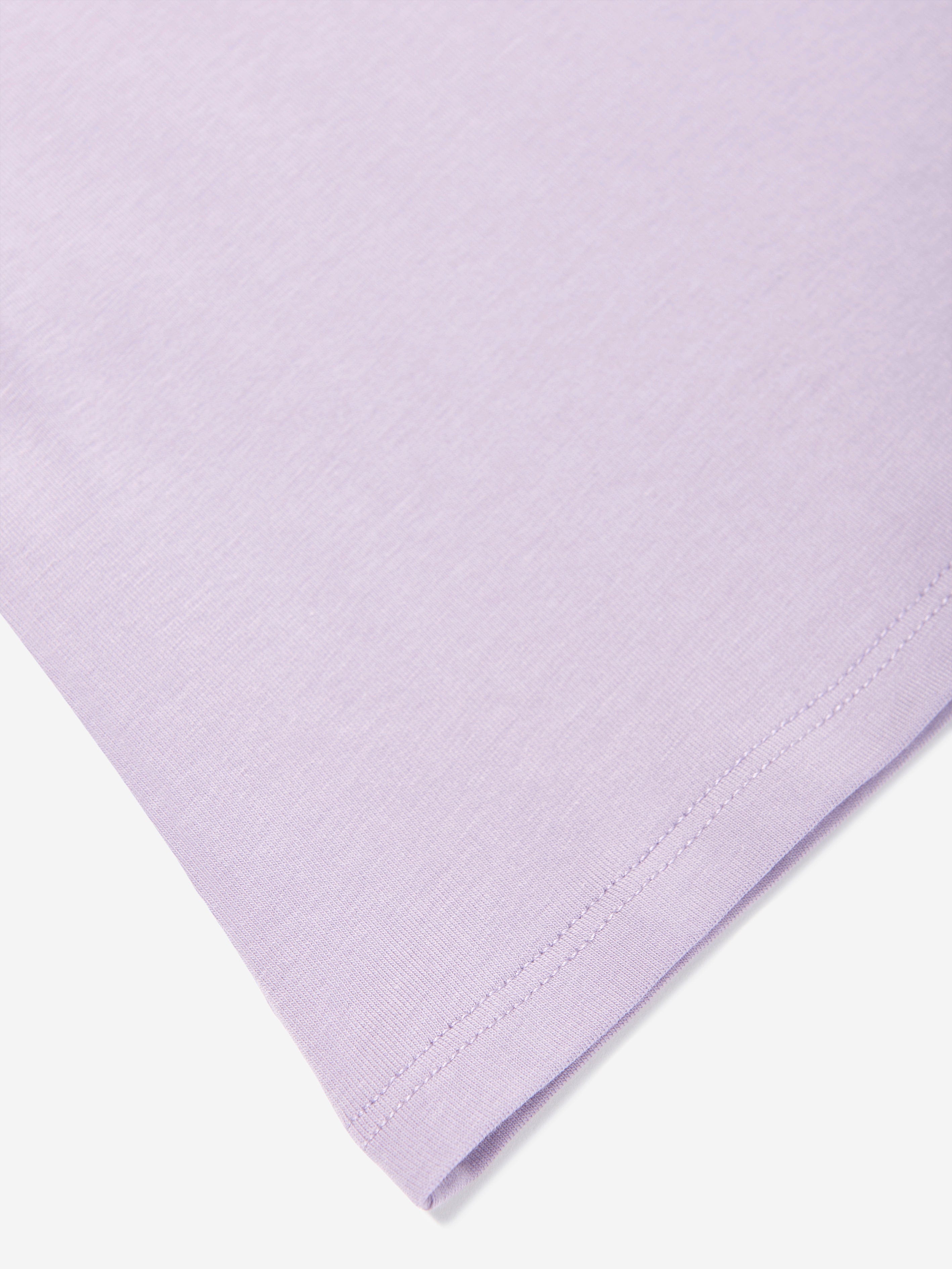 Versace Baby Girls Medusa Logo T-Shirt in Purple