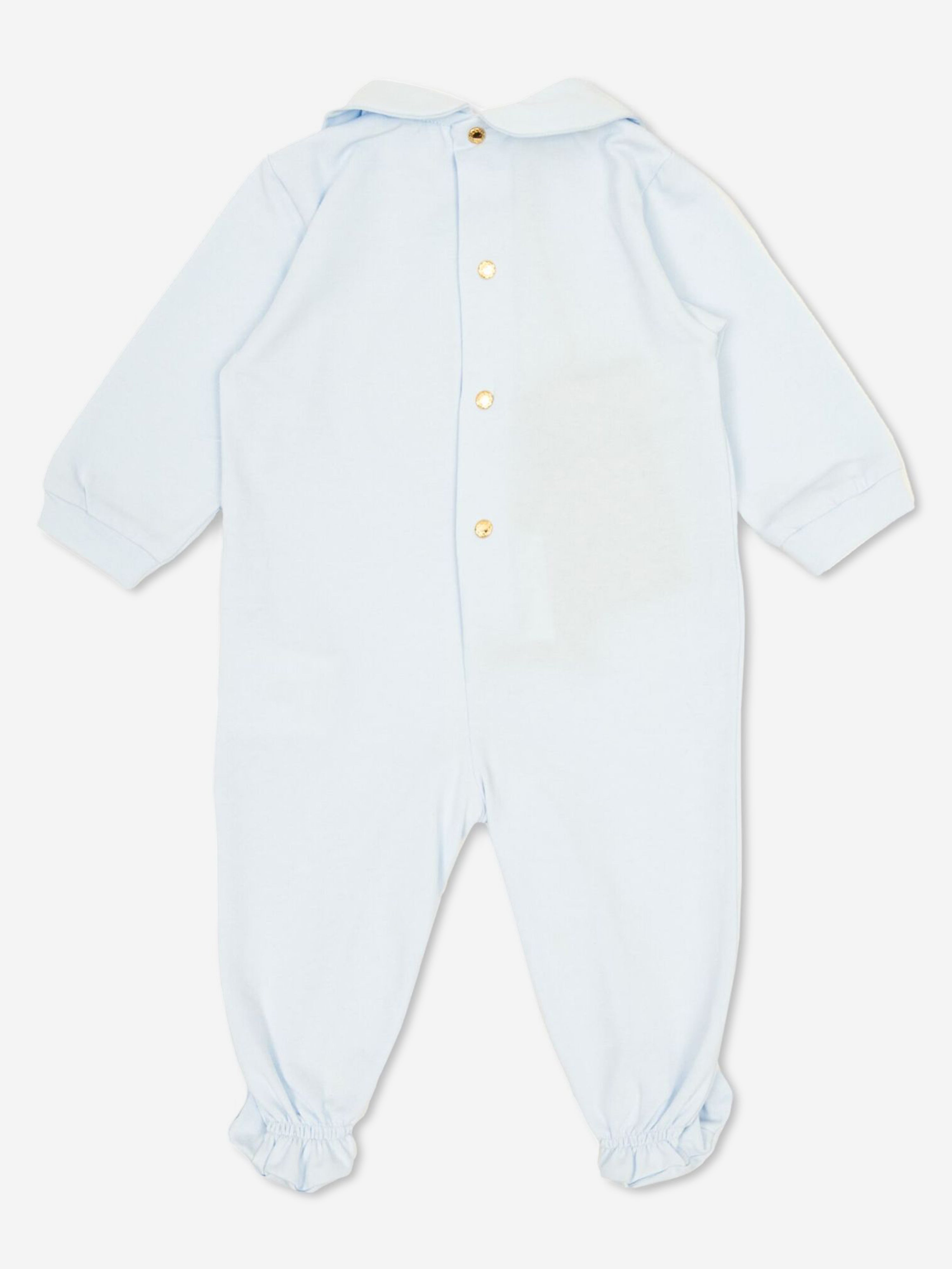 Versace Baby Boys Medusa Logo Babygrow in Blue