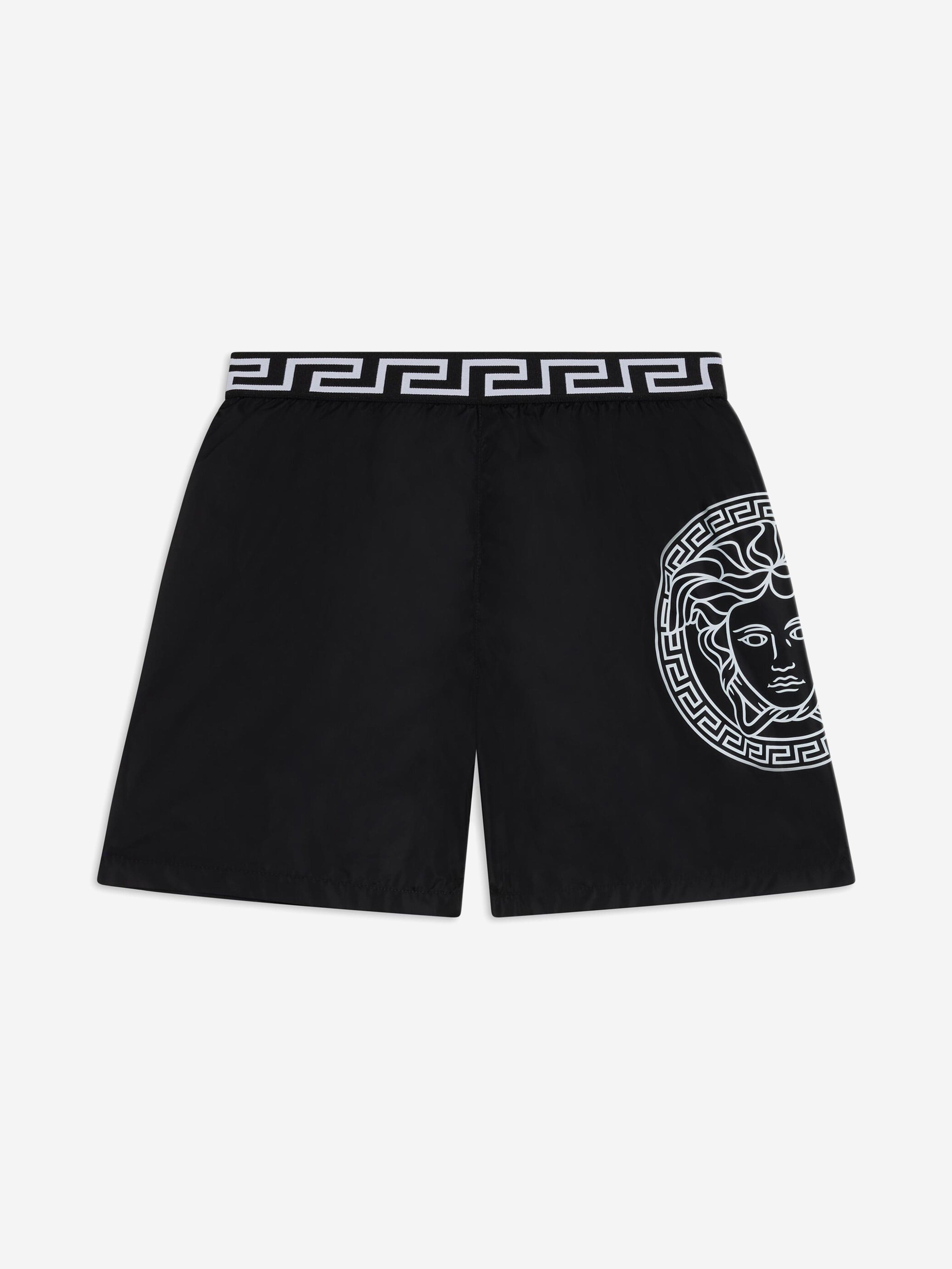 Versace Boys Medusa Swim Shorts in Black