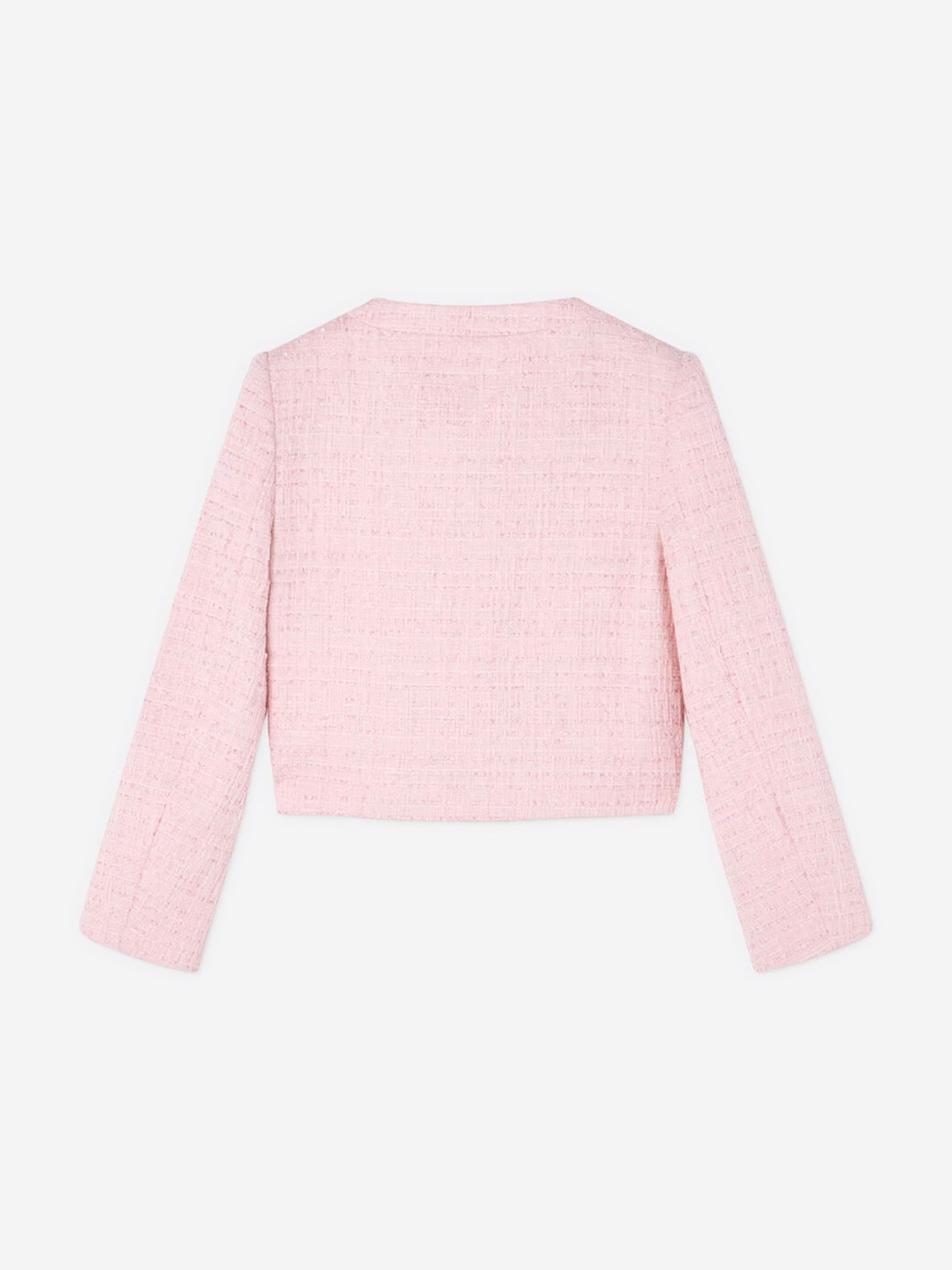 Versace Girls Tweed Jacket in Pink