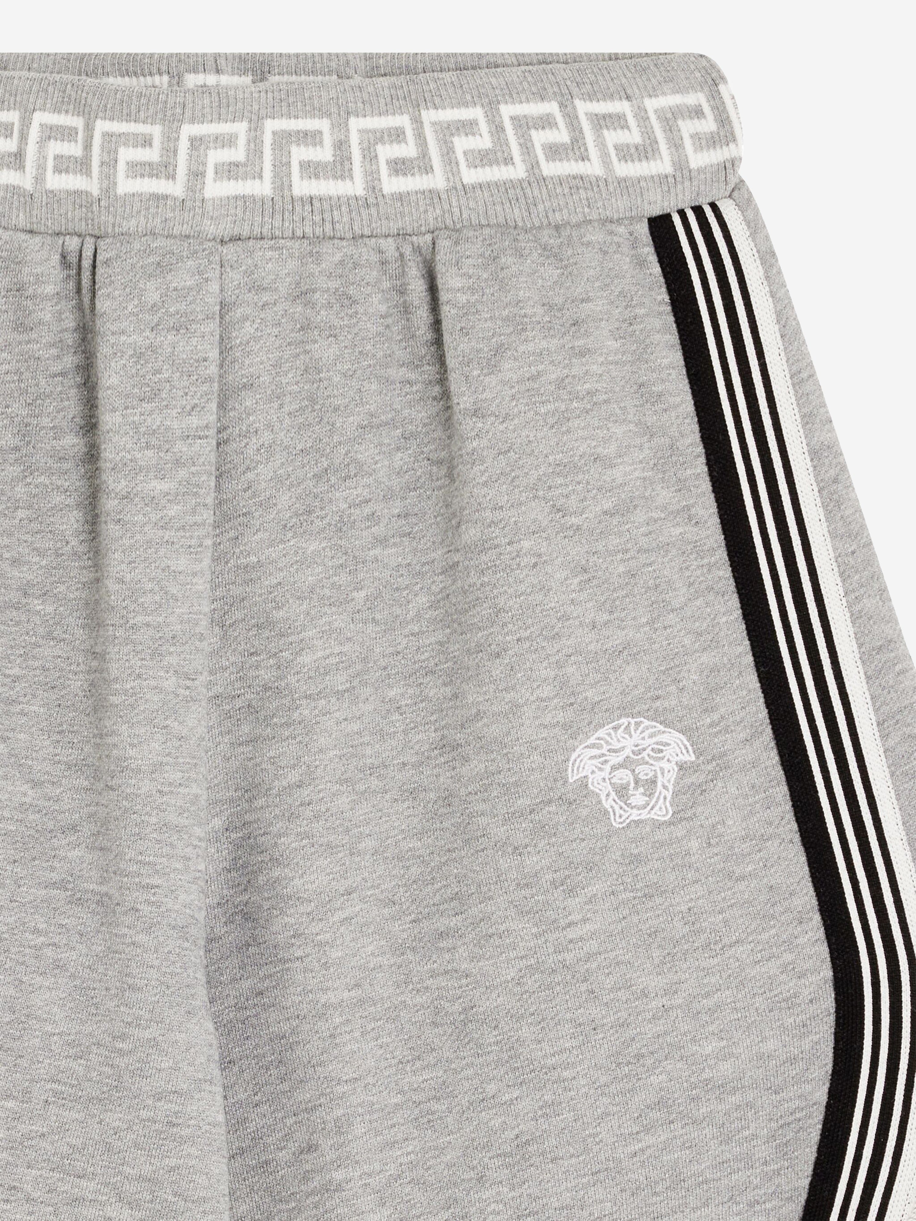 Versace Boys Medusa Logo Shorts in Grey