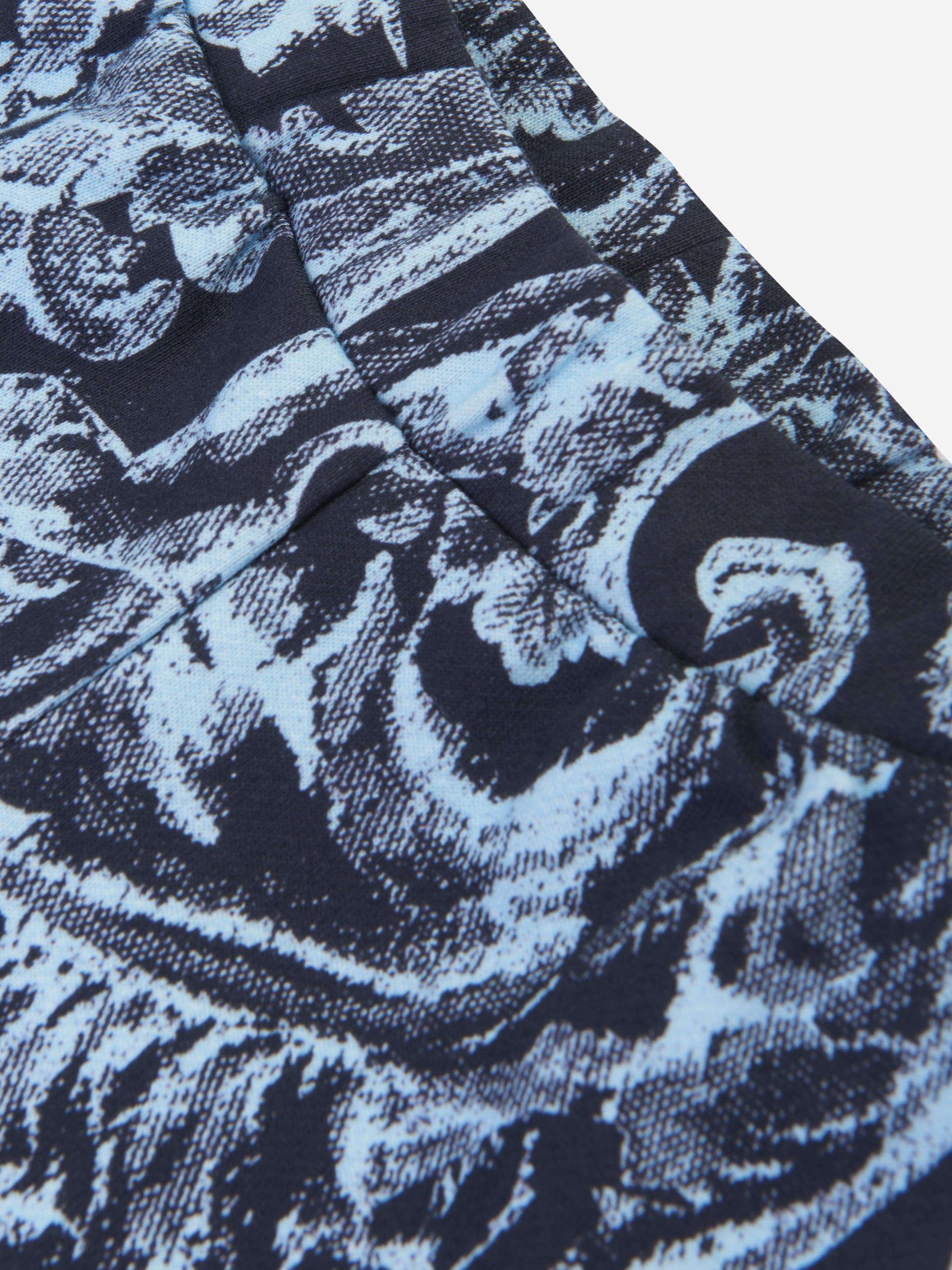 Versace Baby Boys Barocco Shorts in Navy